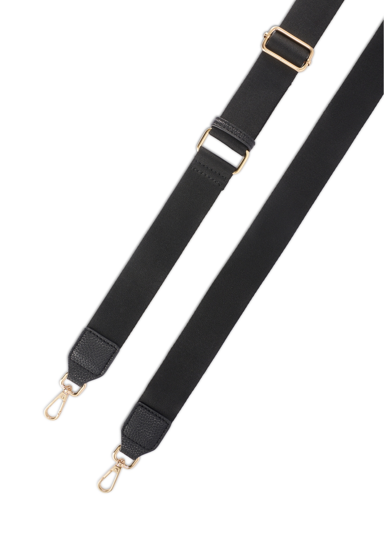 Маленька чорна жіноча сумочка TOREC-1174-99(W26), вигляд виробу з ремінцем на білому фоні.