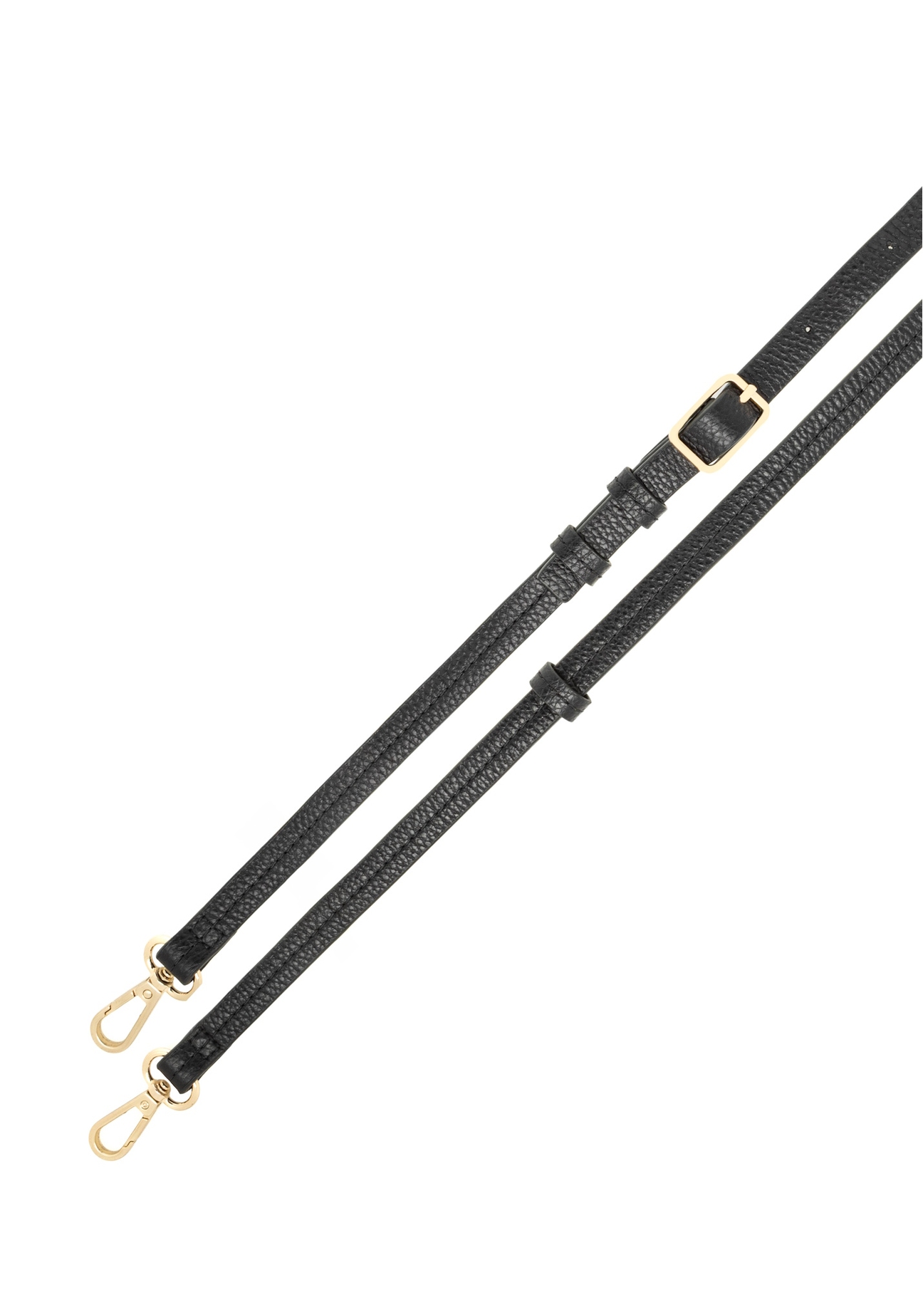 Чорна шкіряна сумка-шопер TORES-1272-9I(W26), вигляд ремінця виробу на білому фоні.