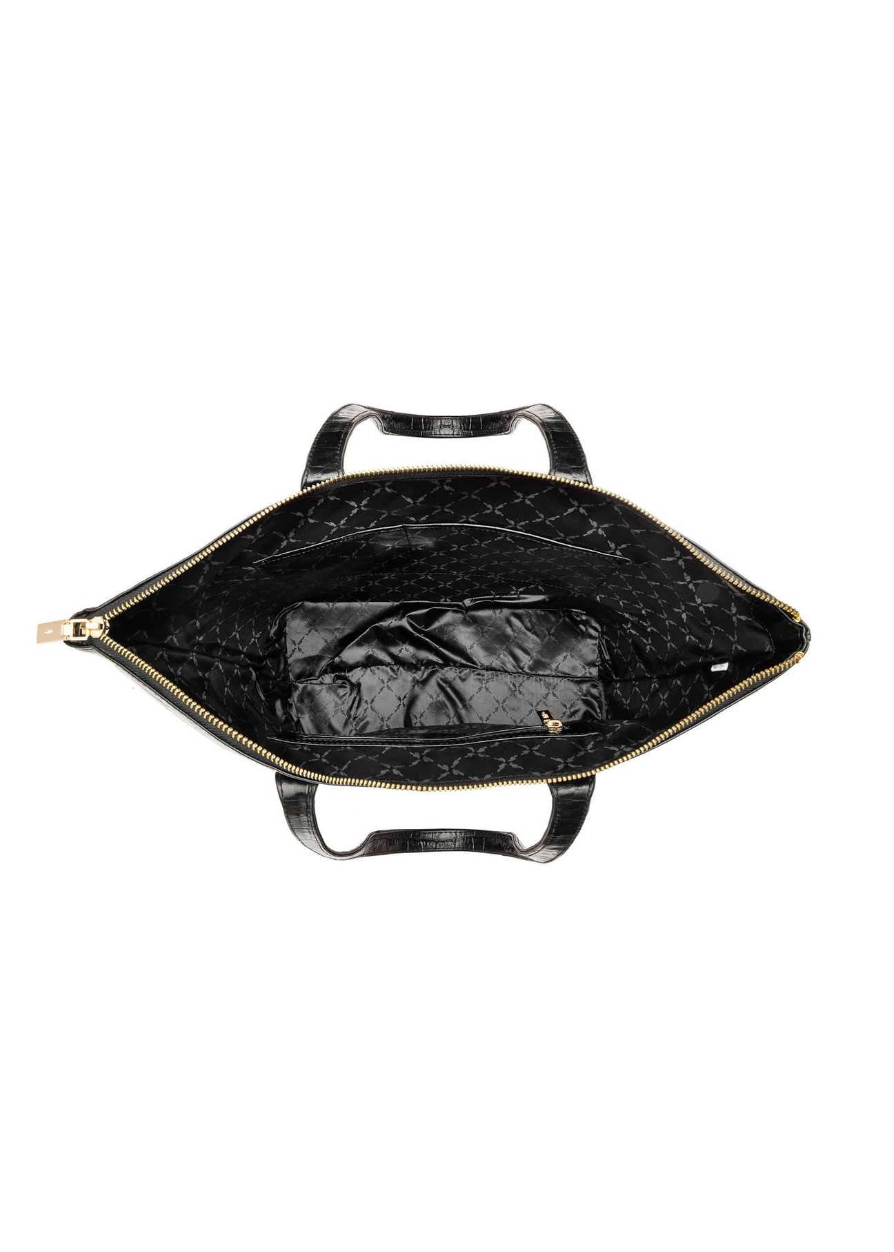 Жіноча шкіряна сумка-шопер TORES-0939F-9G(W26), вигляд виробу всередині на білому тлі.