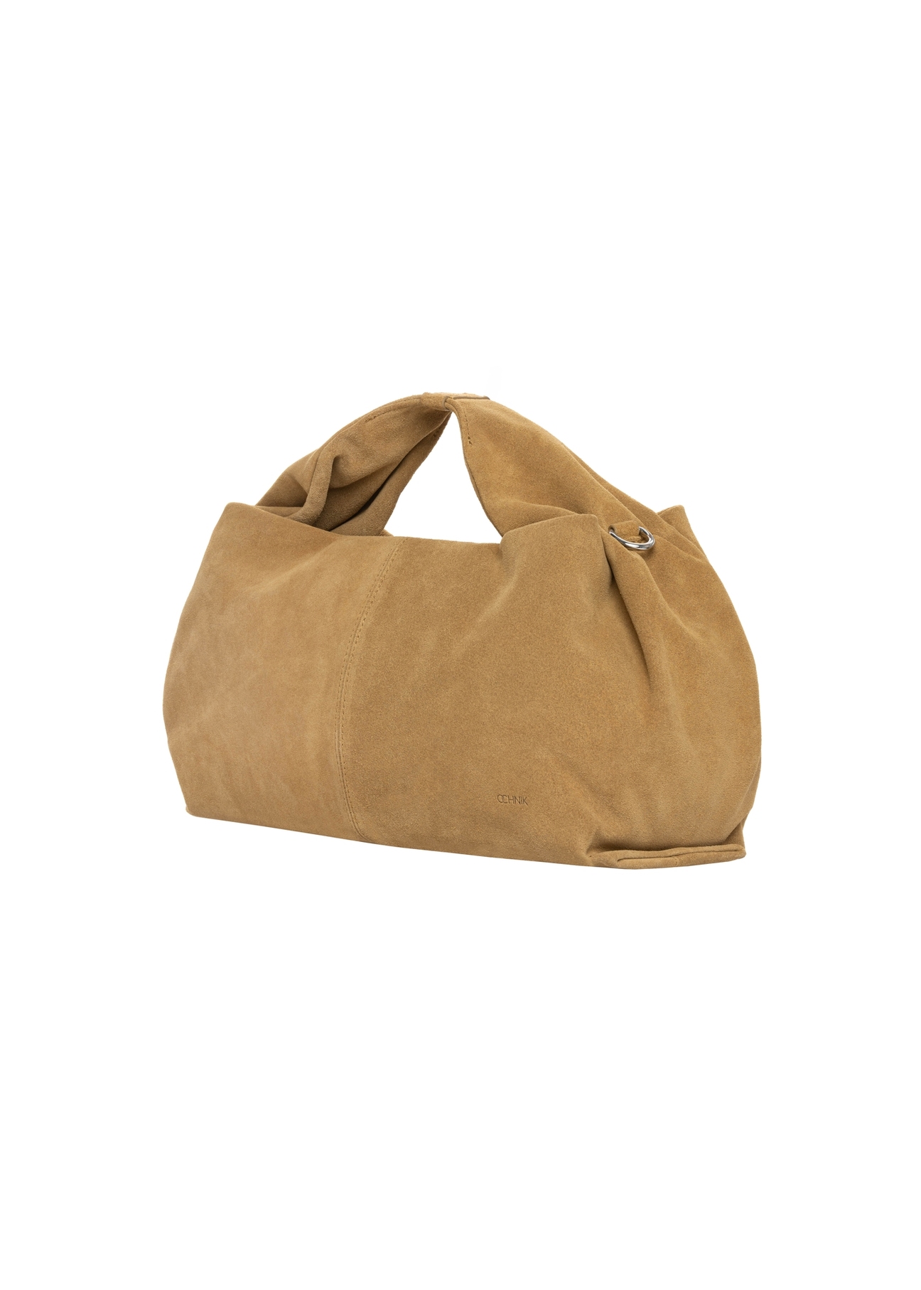 Zamszowa średnia torebka damska TORES-1311-1B(W26)