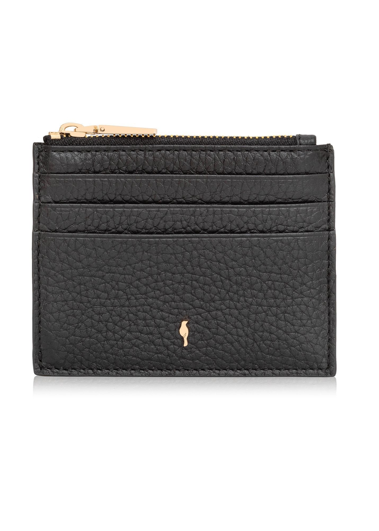 Маленький жіночий шкіряний гаманець PORES-0806R-99(Z25) вид спереду на білому тлі.