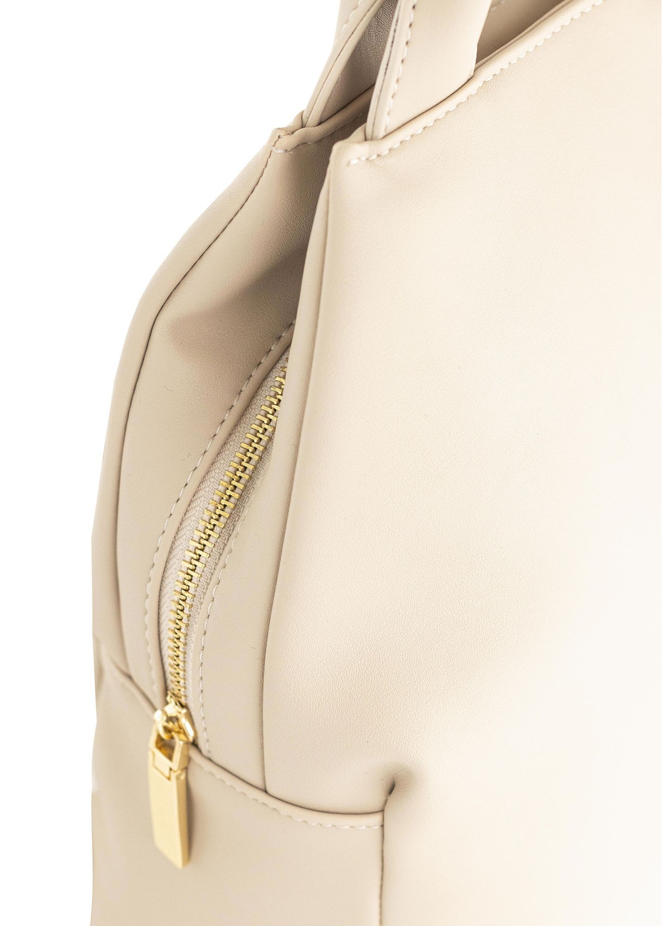 Кремовий жіночий рюкзак зі шкірозамінника TOREC-0923A-12(W25)-05