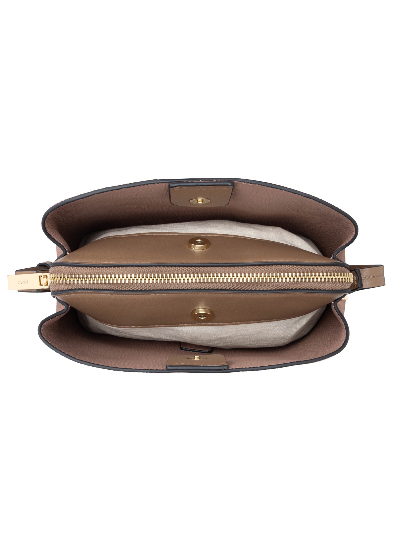 Рожева маленька жіноча сумочка TOREC-0768-5A(W26), вигляд виробу всередині на білому тлі.