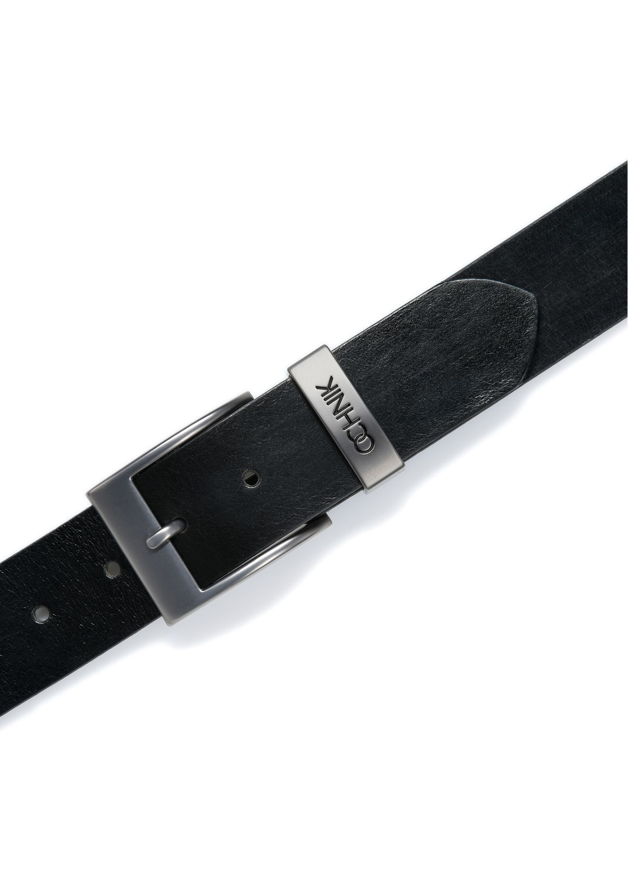 Skórzany czarny pasek męski PASMS-0127A-99(Z26)