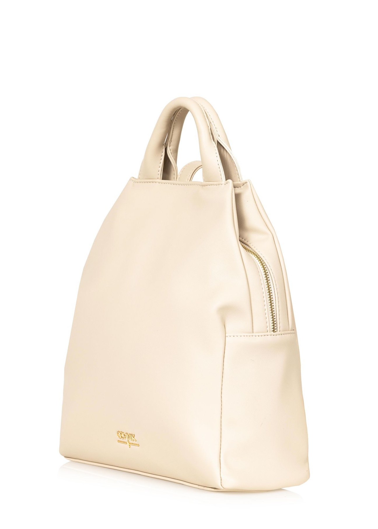 Кремовий жіночий рюкзак зі шкірозамінника TOREC-0923A-12(W25)-02