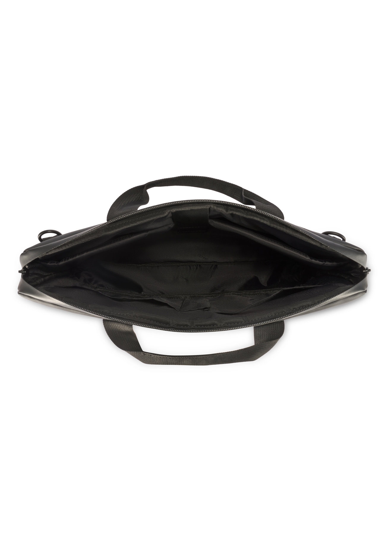 Чорна сумка для ноутбука TORMN-0398-9J(W26), вигляд продукту всередині на білому тлі.