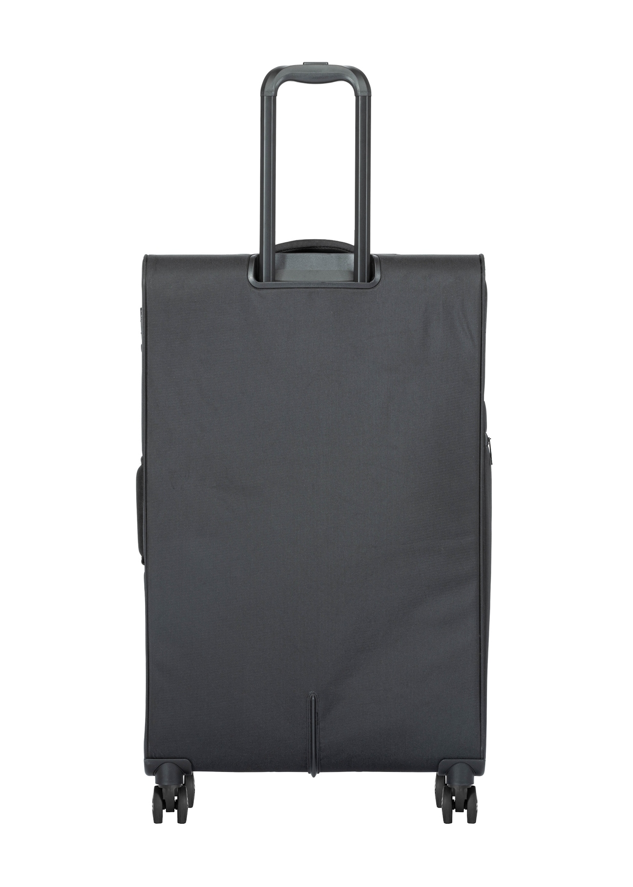 Велика валіза на колесах WALNY-0048-99-28(W26), вигляд виробу ззаду на білому фоні.