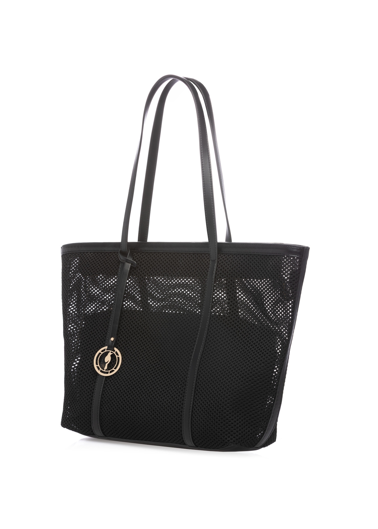 Жіноча сумка з великою сіточкою TOREC-1149-99(W26), діагональний вигляд виробу на білому фоні.