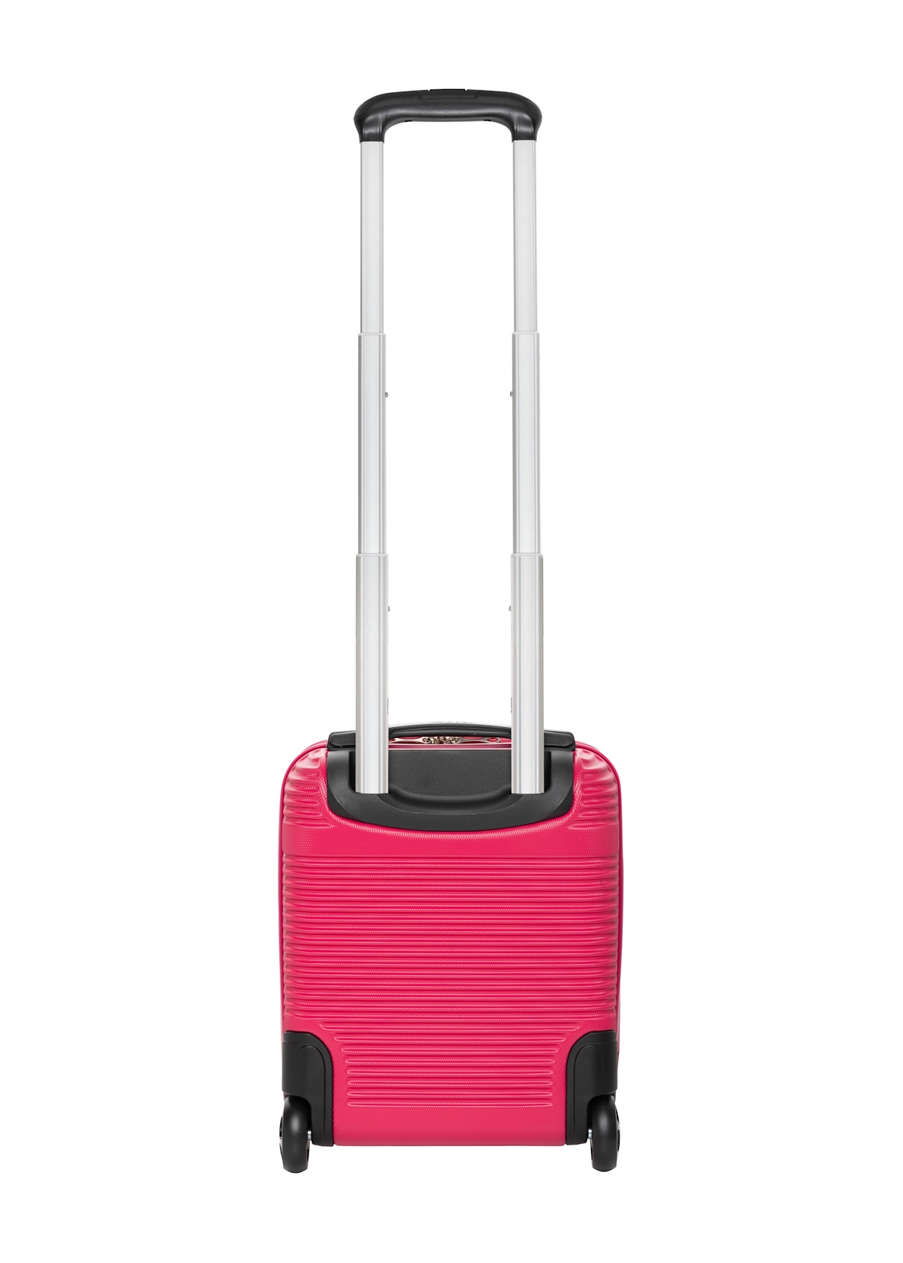 Валіза на колесах WALAB-0040-5E-16(W26), вигляд виробу ззаду на білому тлі.