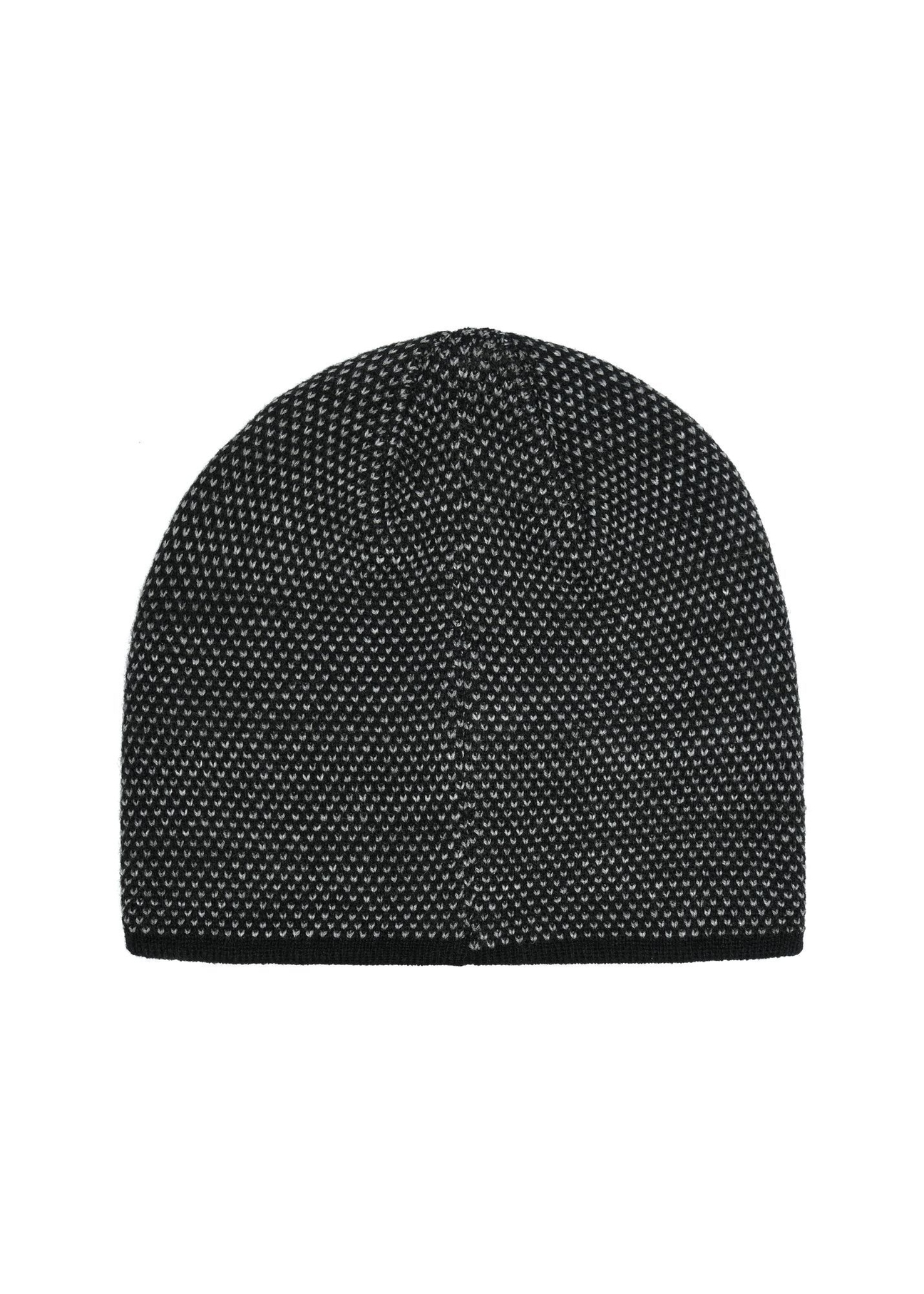 Czarny zestaw męski z czapką i szalikiem ZESTM-0006-9J(Z26)
