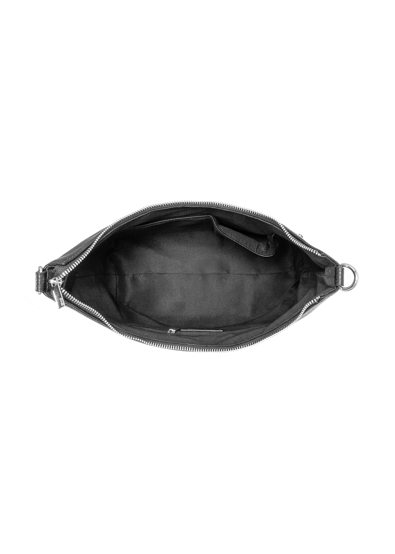 Чорна сумка-гаманець TOREC-0886A-99(Z25), вигляд внутрішньої частини виробу на білому фоні.