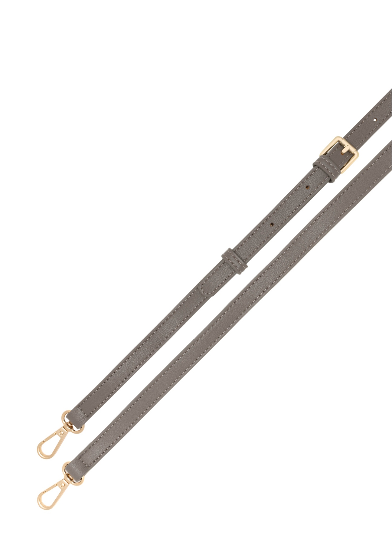 Світло-коричнева жіноча сумочка з монограмою TOREC-1180-1K(W26), вигляд ремінця виробу на білому фоні.