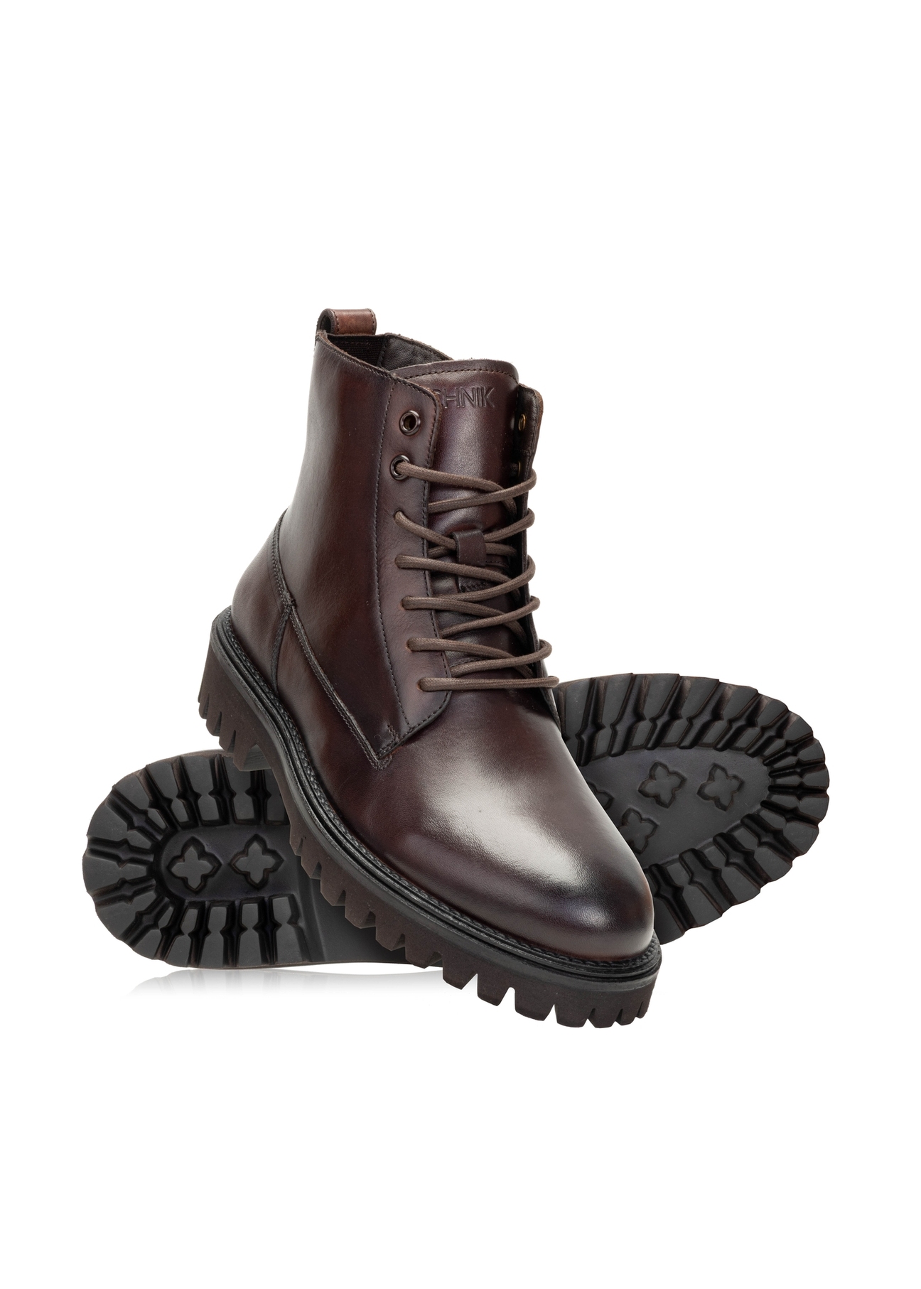 Skórzane trzewiki męskie w kolorze czarnym BUTYM-0507-89(Z25)