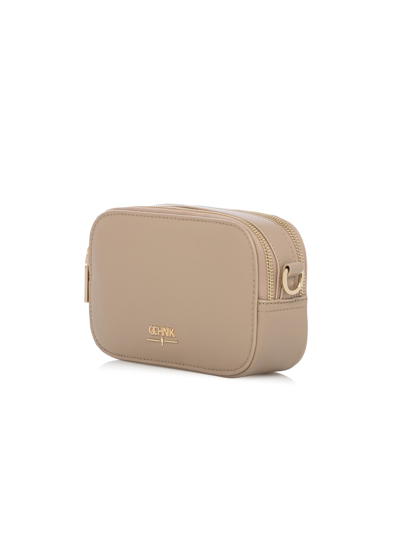 Бежева маленька жіноча сумочка TOREC-1172-1B(W26), діагональний вигляд виробу на білому фоні.