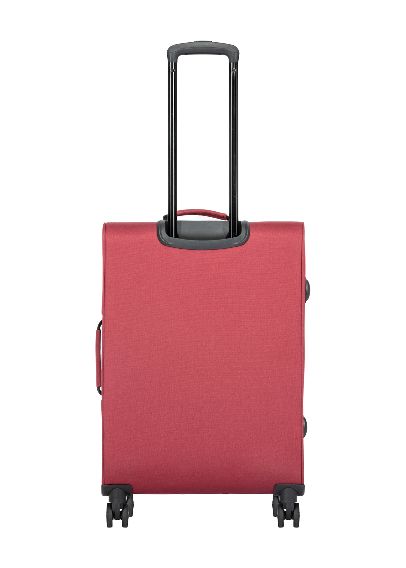 Середня валіза на колесах WALNY-0045-4B-24(W26), вигляд виробу ззаду на білому фоні.