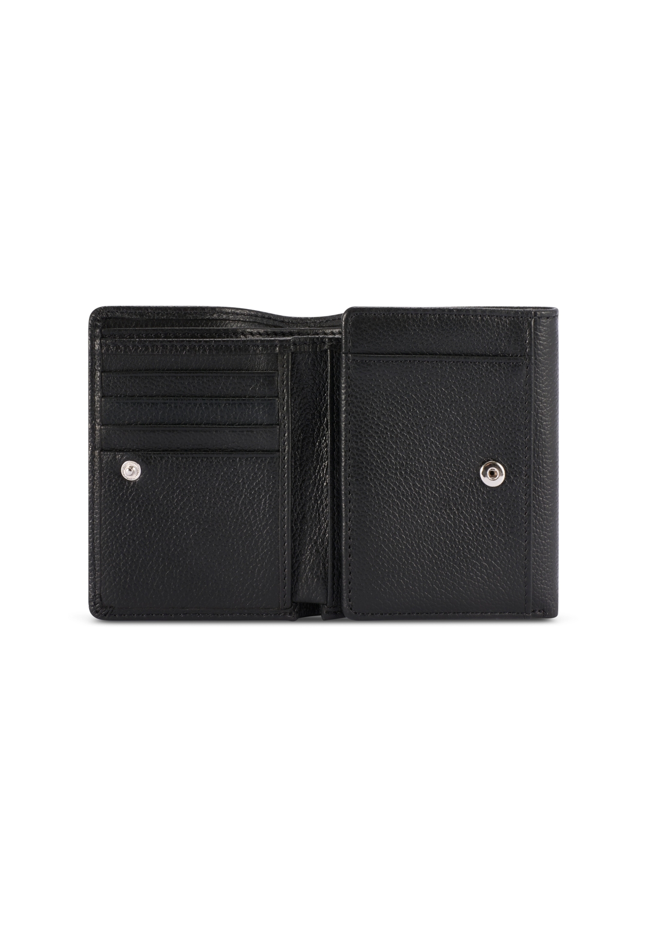 Маленький чоловічий шкіряний гаманець PORMS-0688-9I(W26), вигляд виробу всередині на білому тлі.