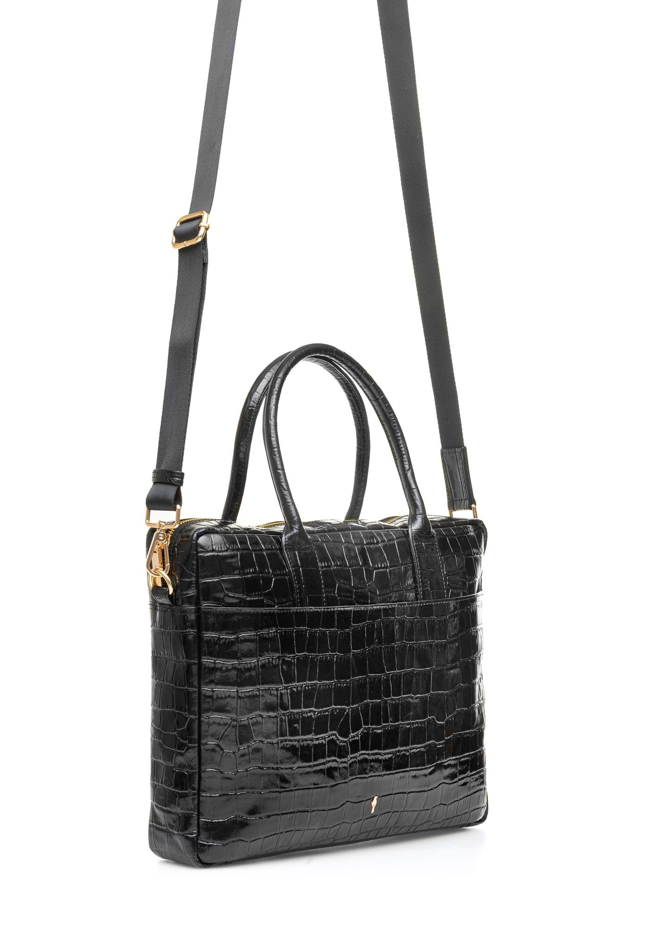 Skórzana elegancka torba damska croco TORES-1128F-9G(W26)