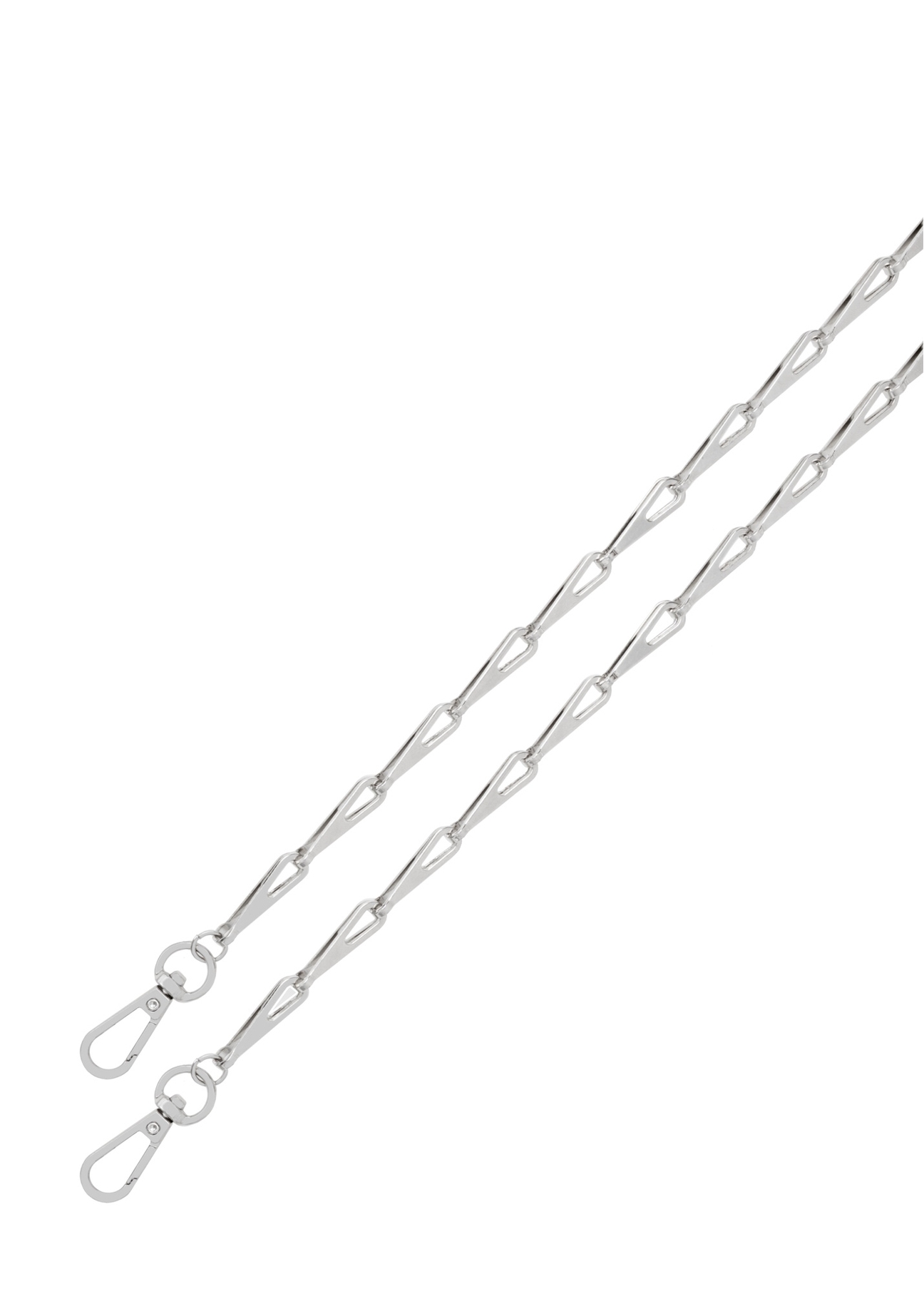 Срібна жіноча сумочка з блискітками TOREC-1085-91(Z25), вигляд ланцюжка товару на білому фоні.