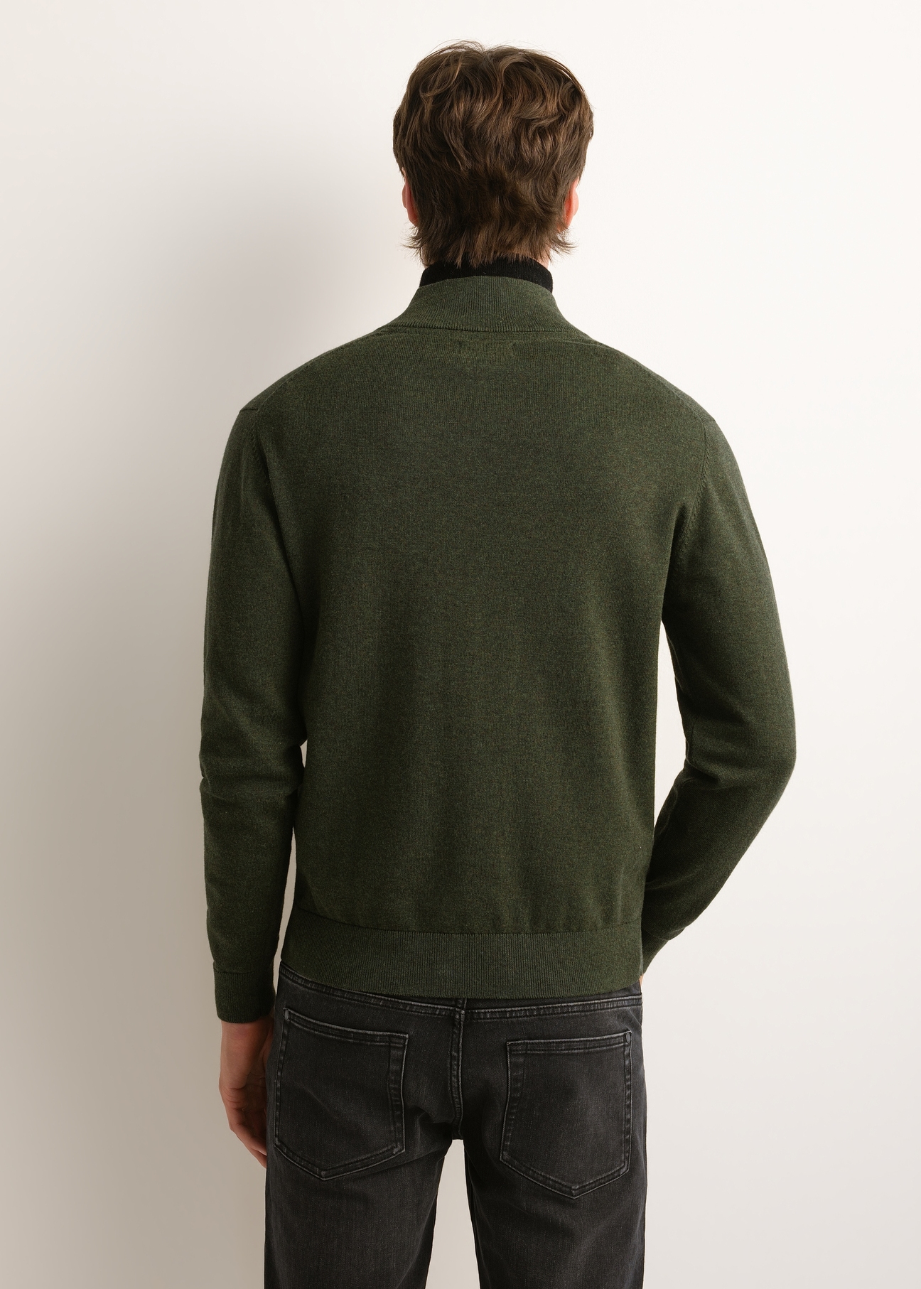 Zielony sweter męski SWEMT-0174-8B(Z26)