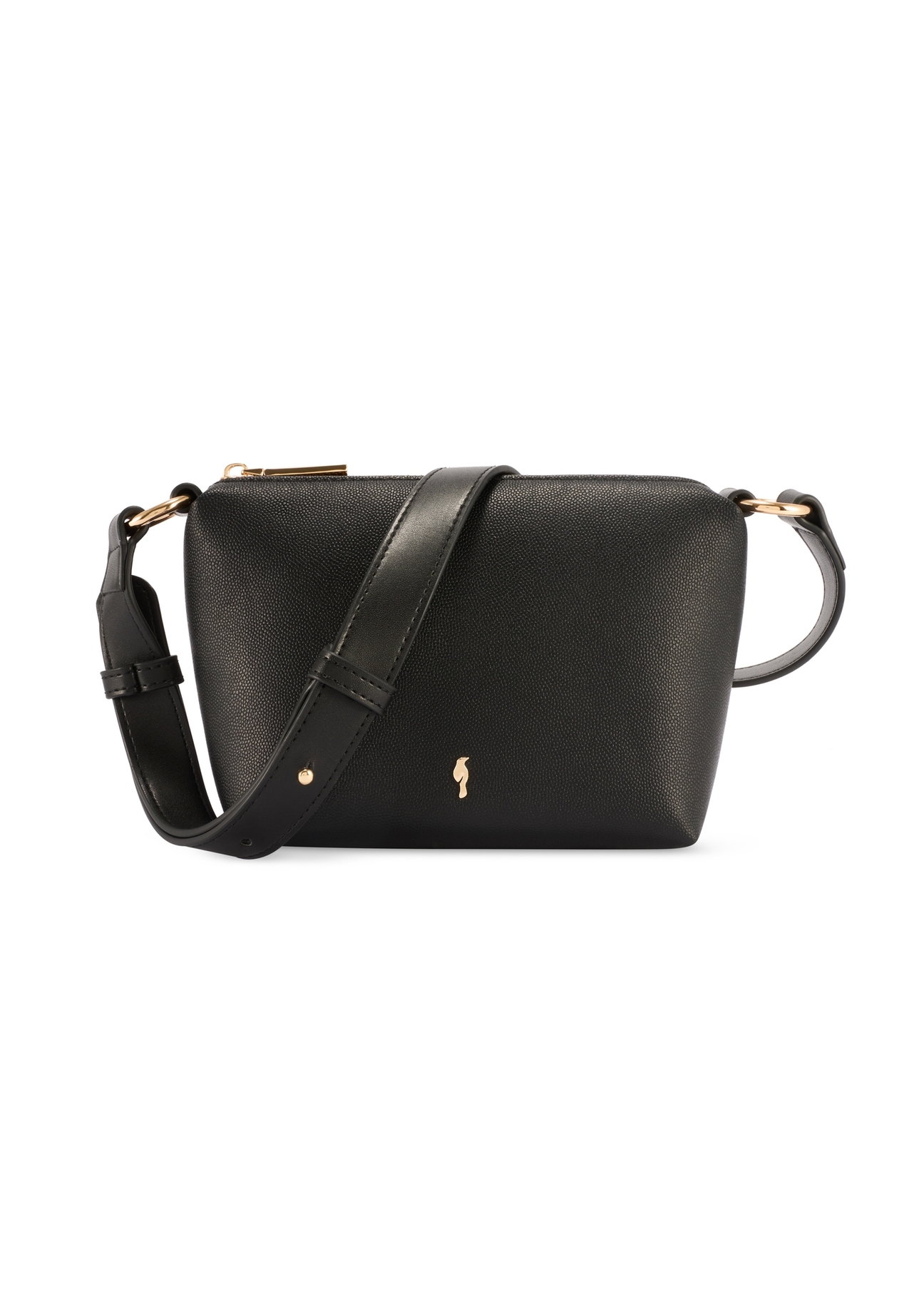 Маленька чорна жіноча сумочка без підкладки TOREC-0882-99(W26)