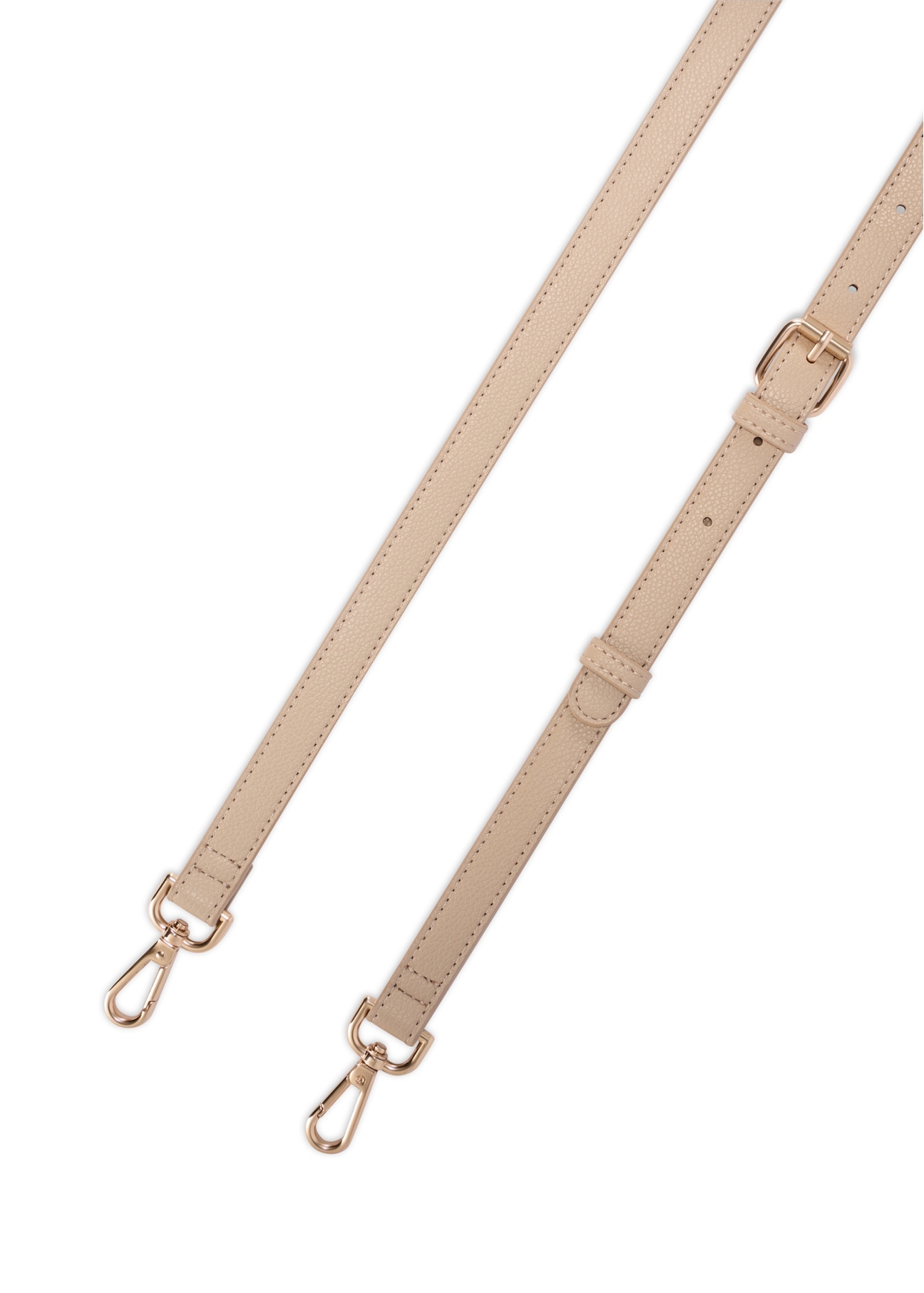 Кремова жіноча сумка-месенджер TOREC-1120-0P(W26), крупний план деталі виробу на білому фоні.