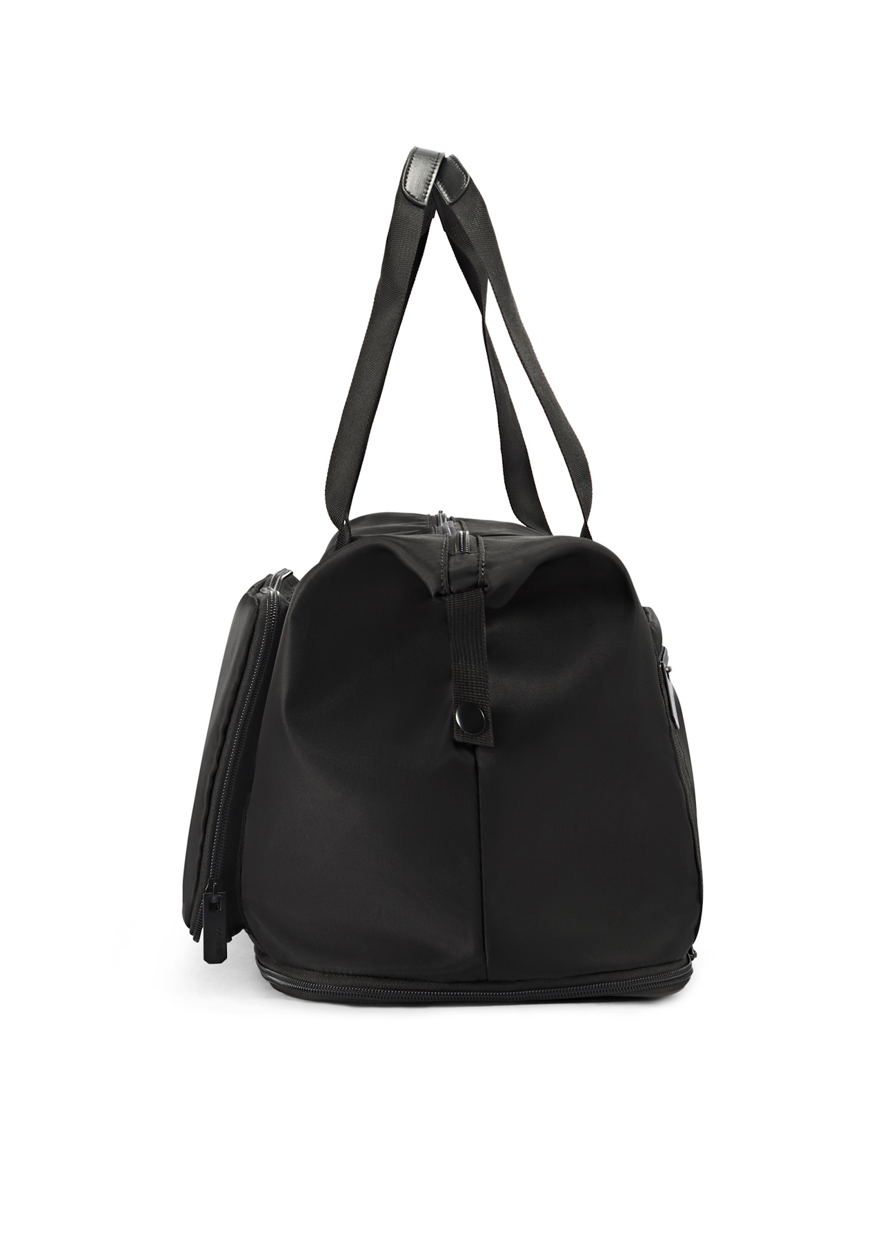 Чорна чоловіча сумка TORMN-0369-99(Z25), вигляд виробу збоку на білому фоні.