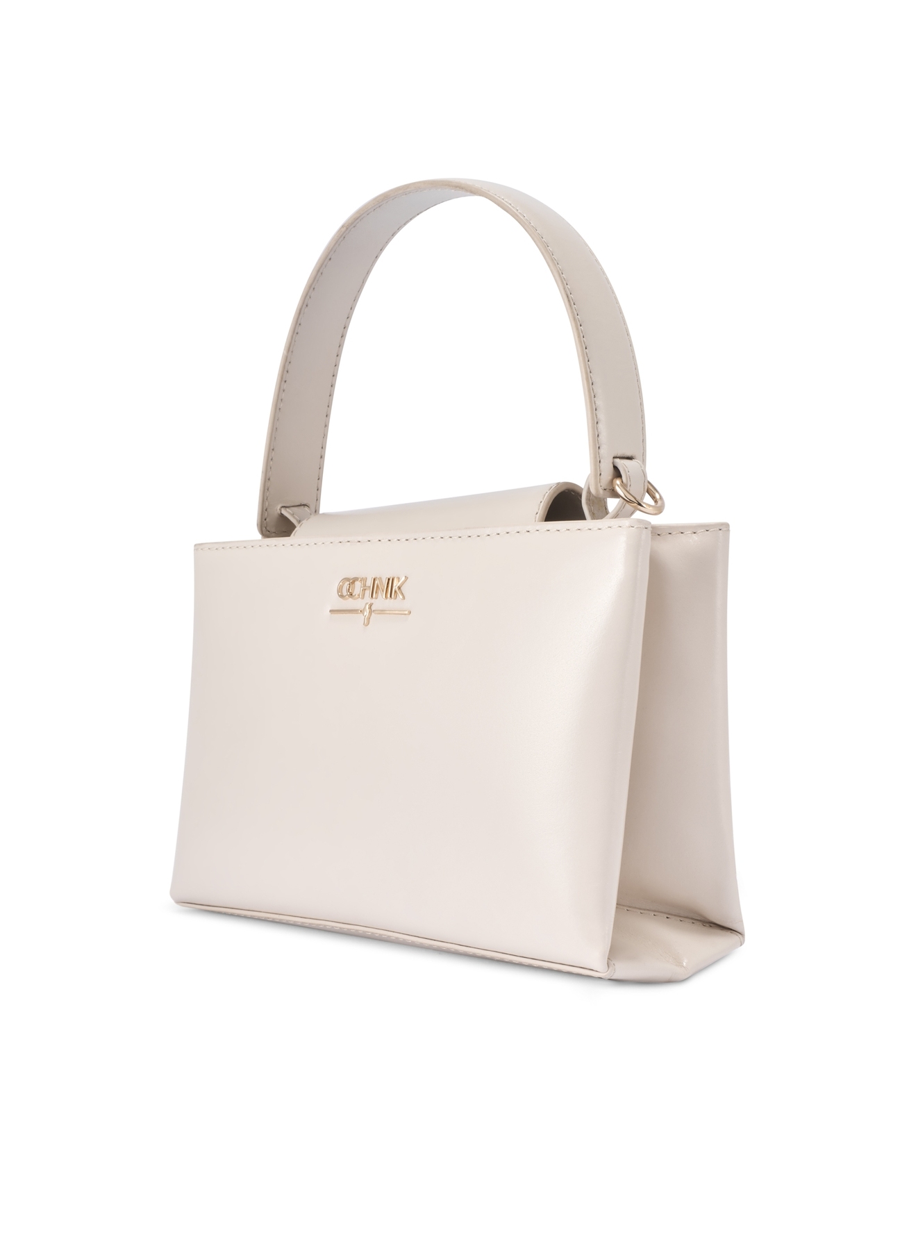 Кремова шкіряна сумка-дошка TORES-1270-0B(W26), діагональний вигляд виробу на білому фоні.