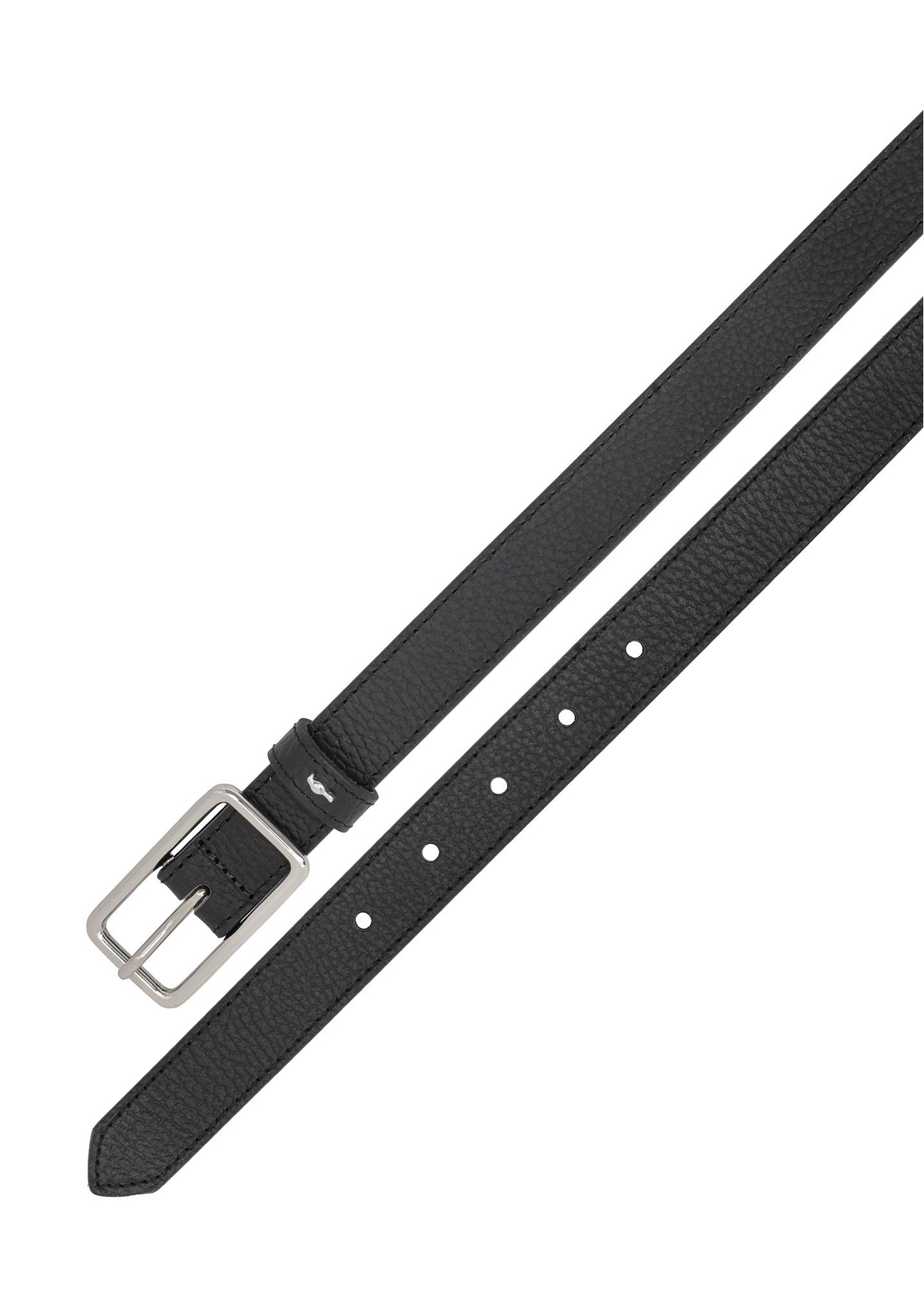 Ремінь жіночий шкіряний чорний PASDS-0307A-99(W25)-04