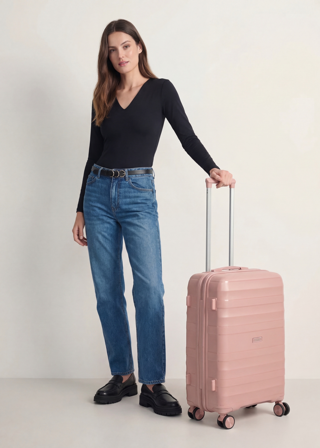 Середня валіза на колесах WALPP-0024-5B-24(W26)