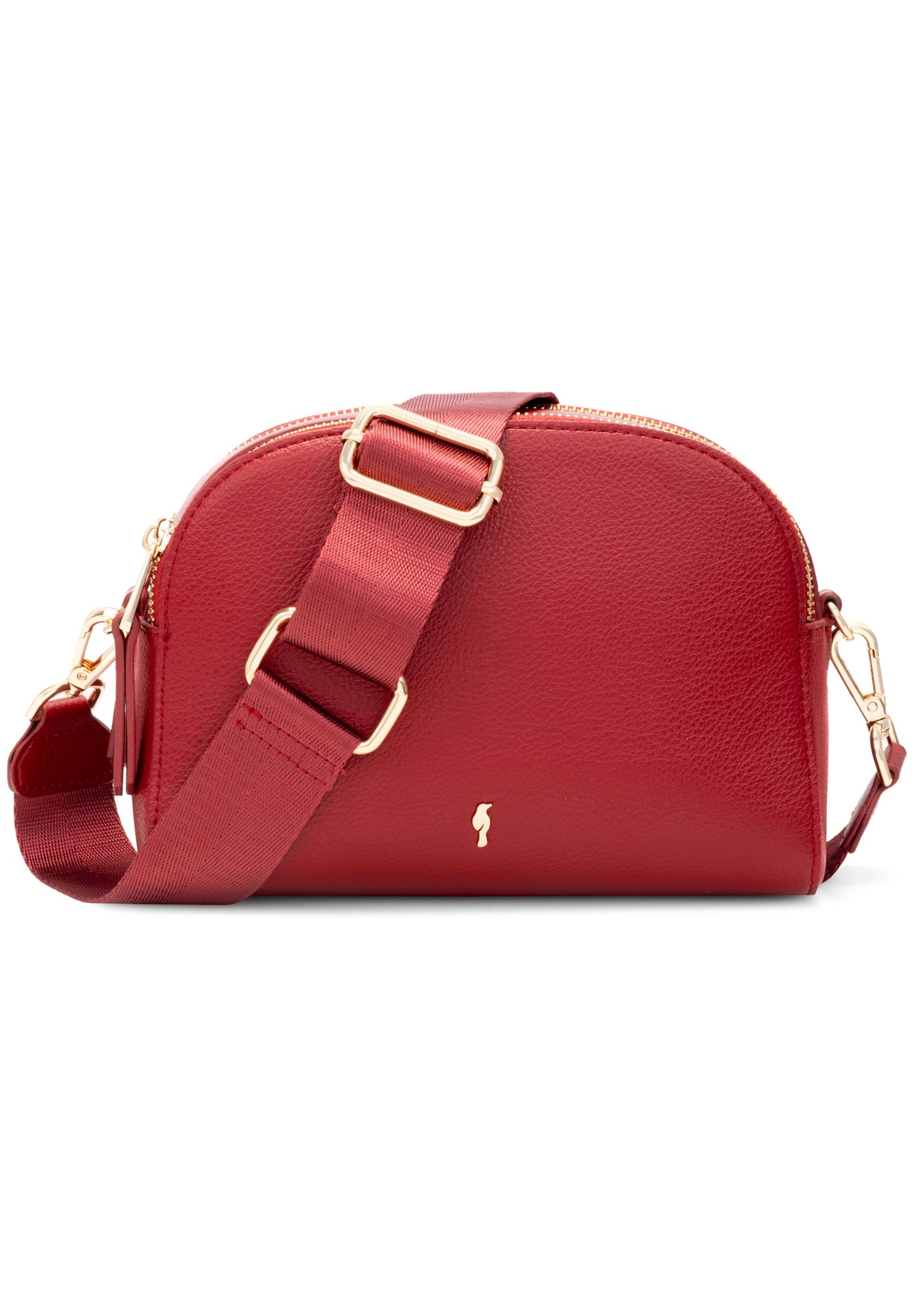 Маленька червона жіноча сумочка TOREC-0036E-42(Z25), вигляд виробу спереду на білому тлі.