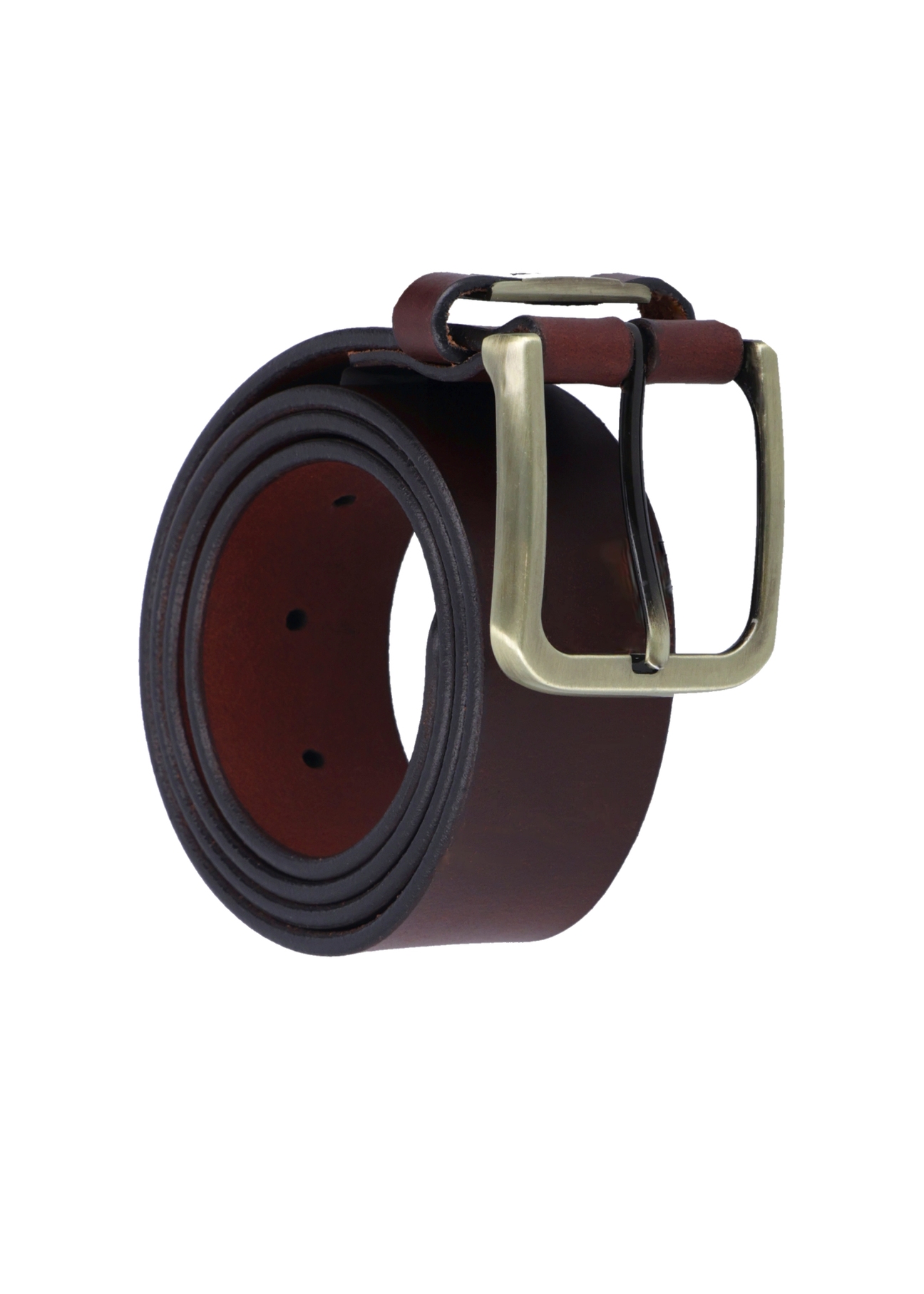Brązowy skórzany pasek męski PASMS-0273-1I(Z26)