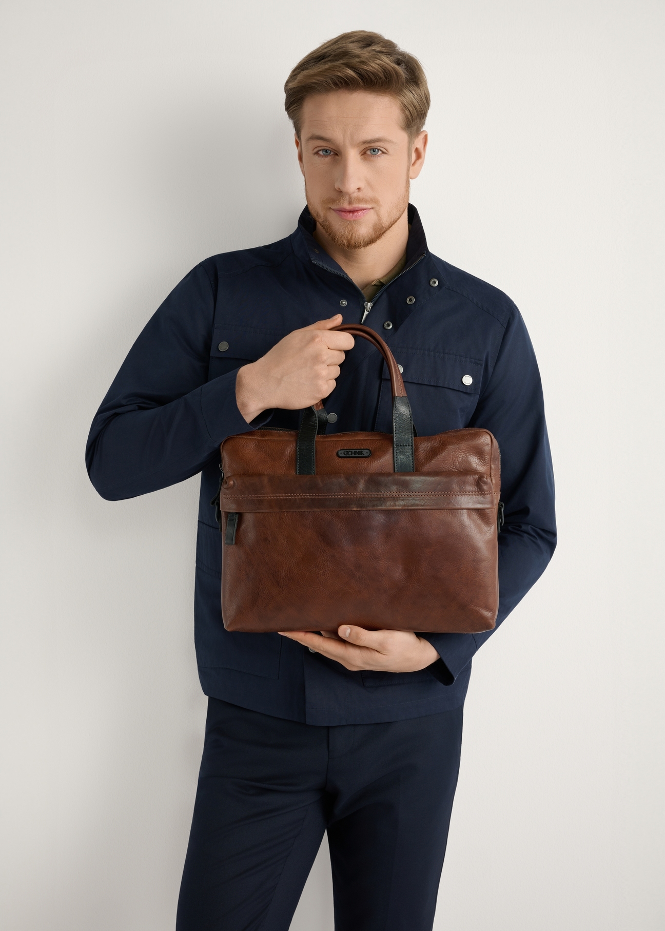 Brązowa skórzana torba męska TORMS-0488-1H(W26)