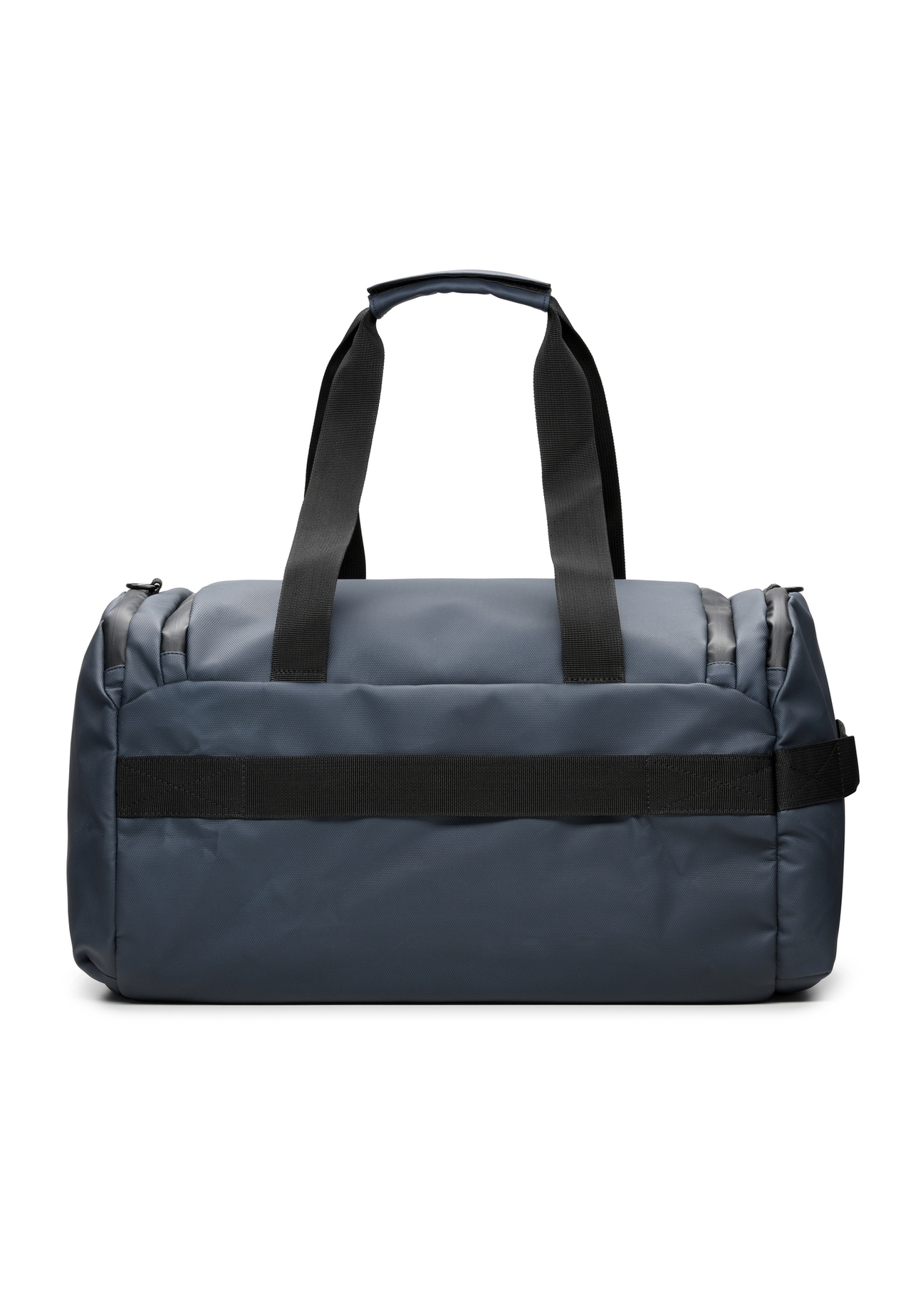 Темно-синя дорожня сумка TORMN-0412-7D(W26), вигляд виробу зі зворотного боку на білому фоні.