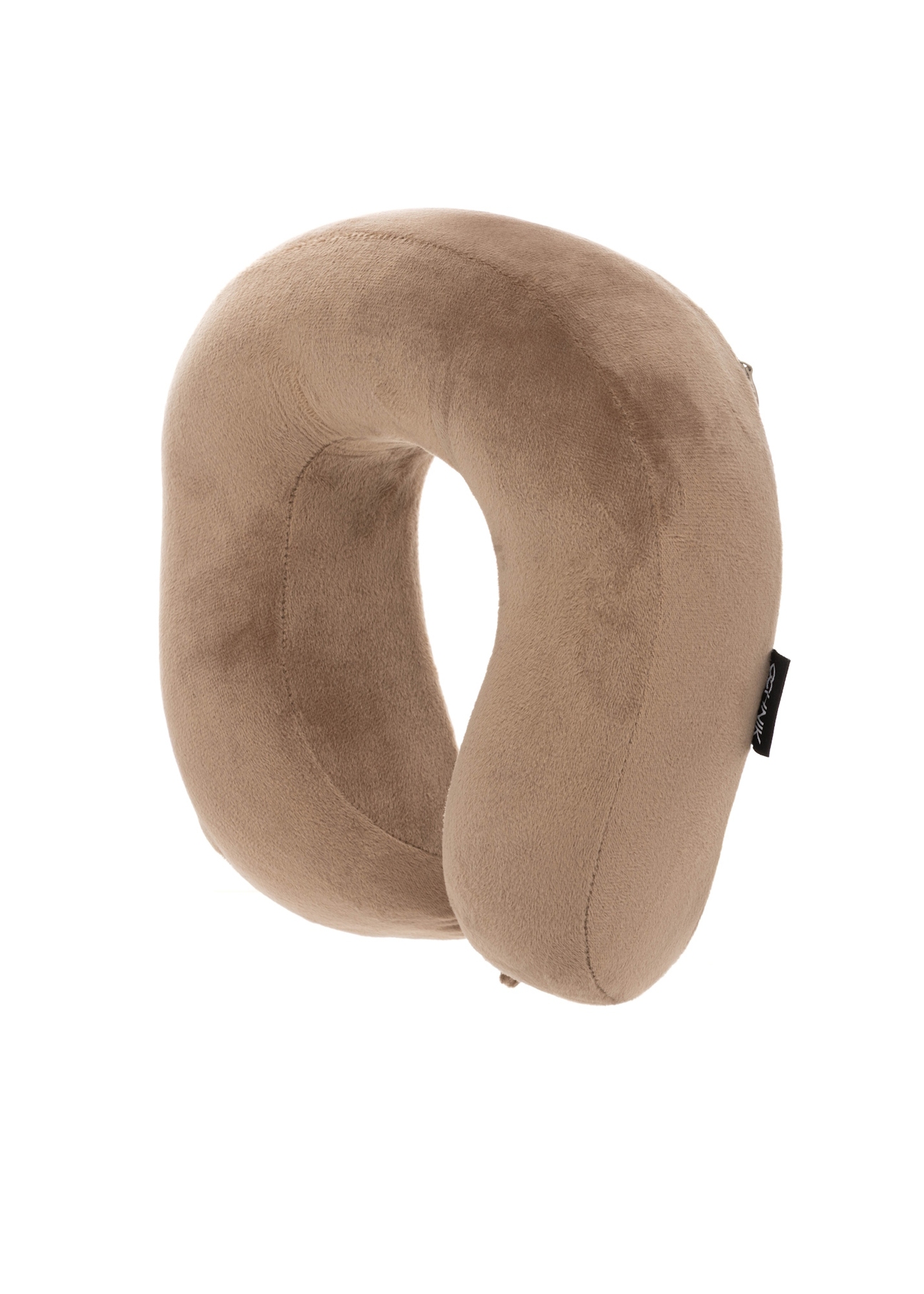 Бежевий м'який підголівник AW-014-0004-1B(W26), діагональний вигляд виробу на білому фоні.