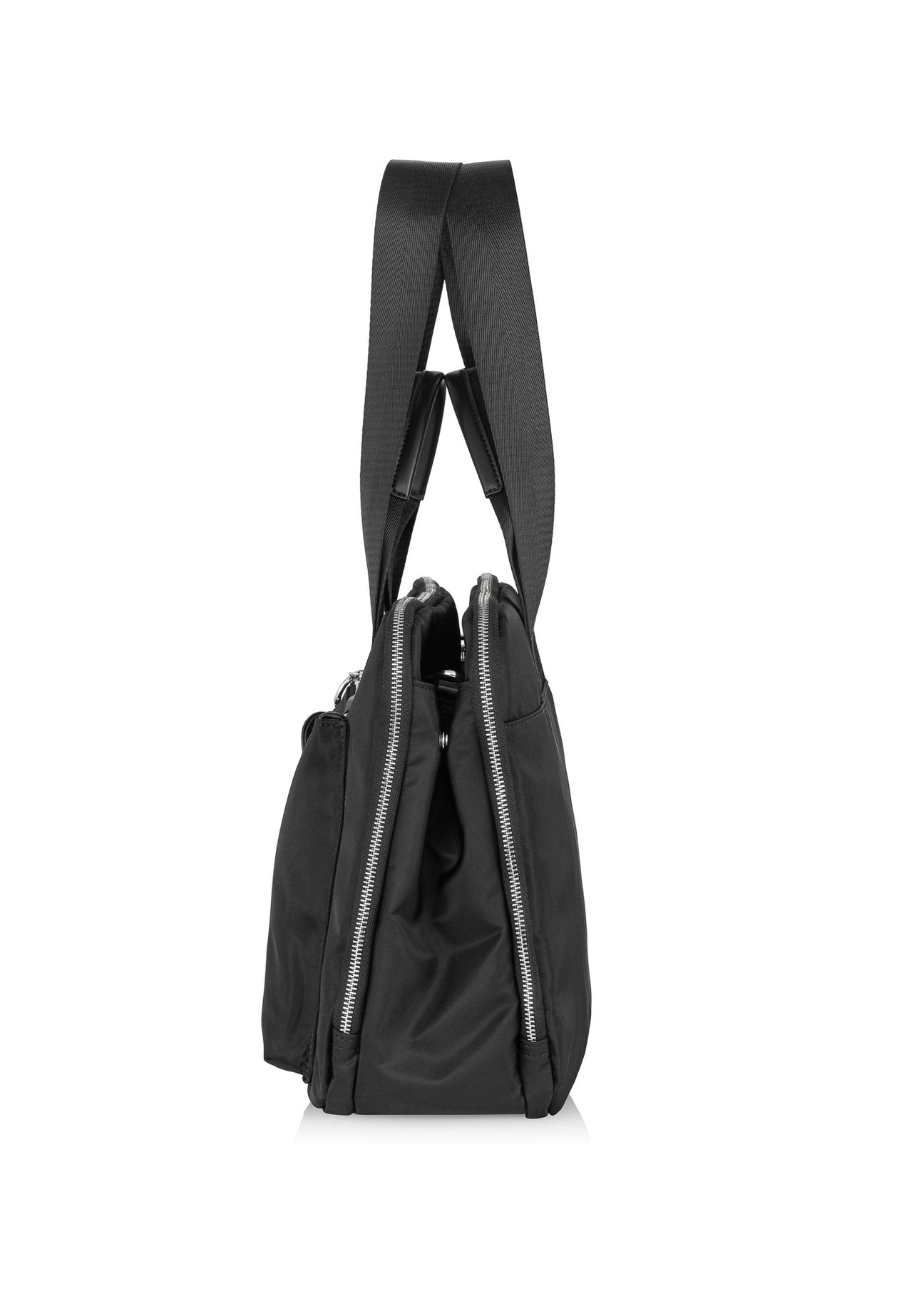 Жіночий портфель на три відділення чорного кольору TOREN-0276-99(W24)-03