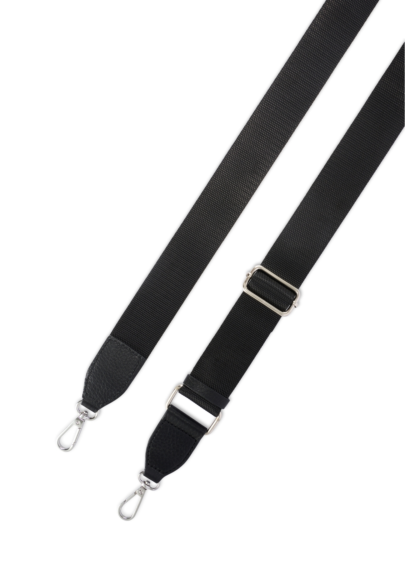 Жіноча шкіряна сумка чорного кольору TORES-1206-9I(W26), вигляд виробу з ремінцем на білому фоні.