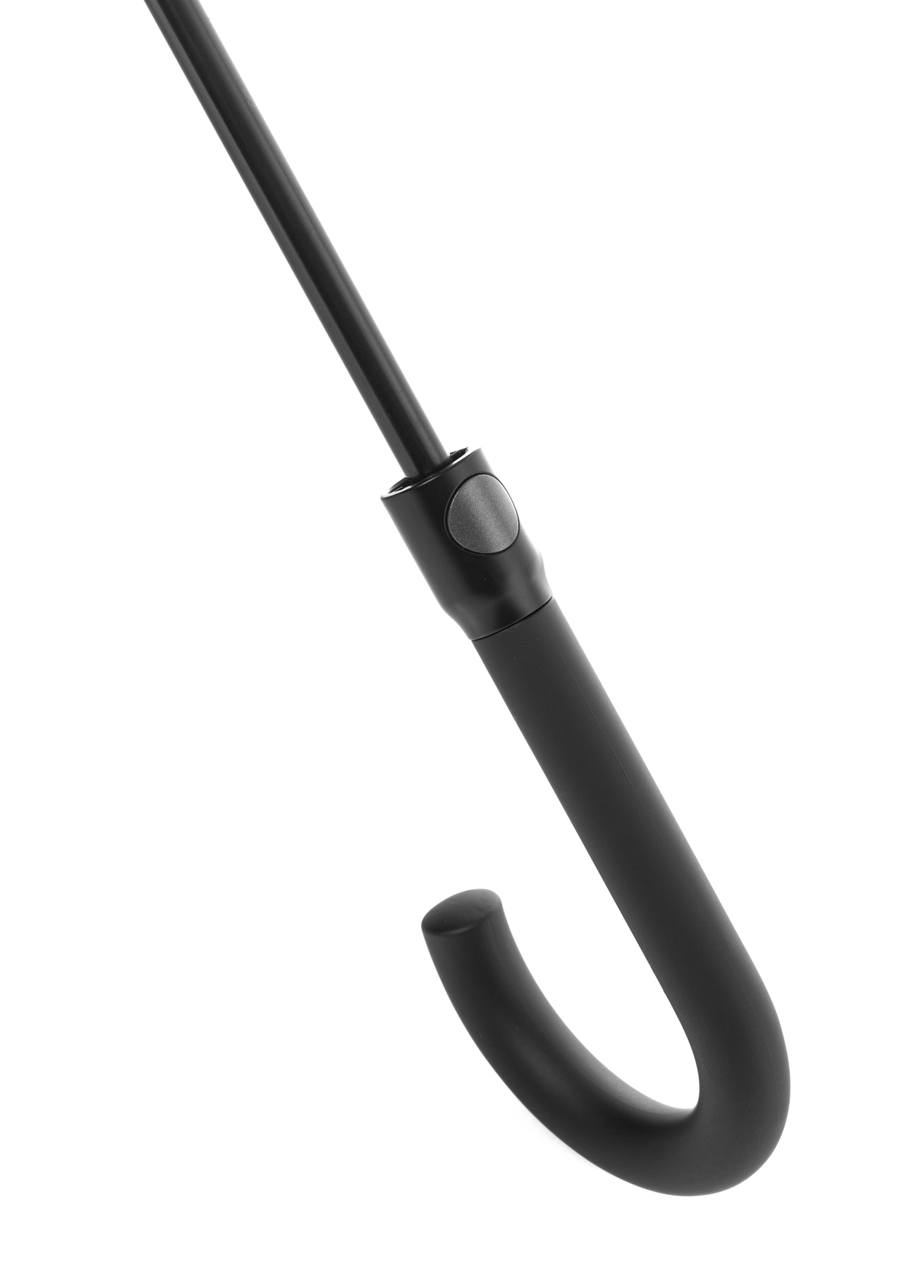 Коричнева чоловіча парасолька PARSM-0010-1H(W26), вигляд ручки виробу на білому фоні.