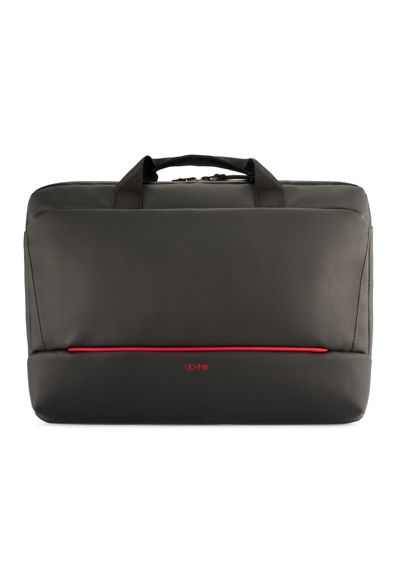 Чорна сумка для ноутбука TORMN-0398-9J(W26), вигляд виробу спереду на білому тлі.