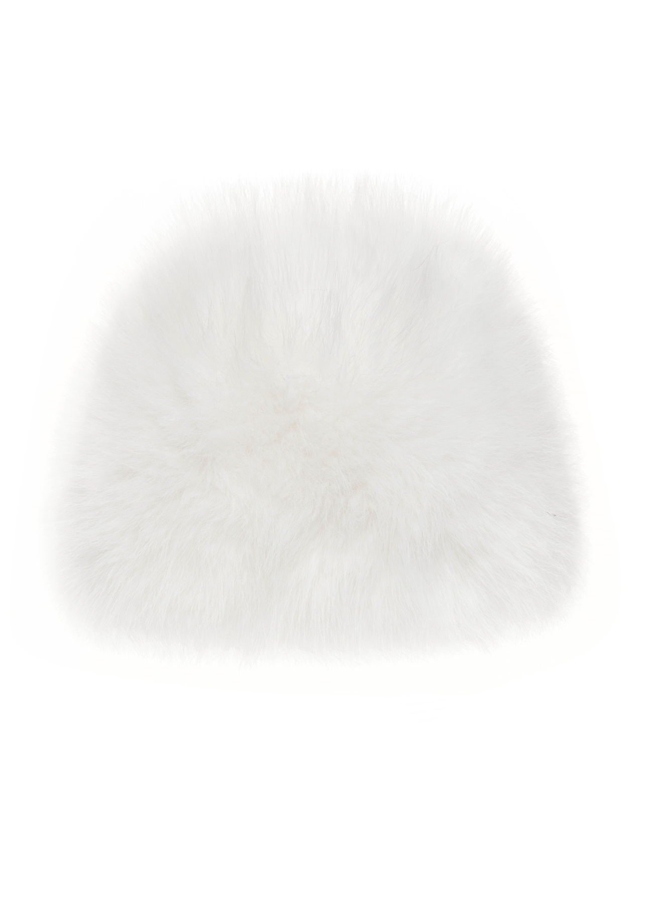 Biała zimowa czapka damska CZADF-0046-0A(Z26)
