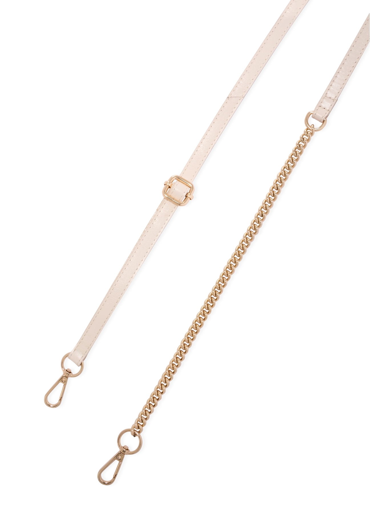 Skórzana mała torebka damska w kolorze kremowym TORES-1270-0B(W26)