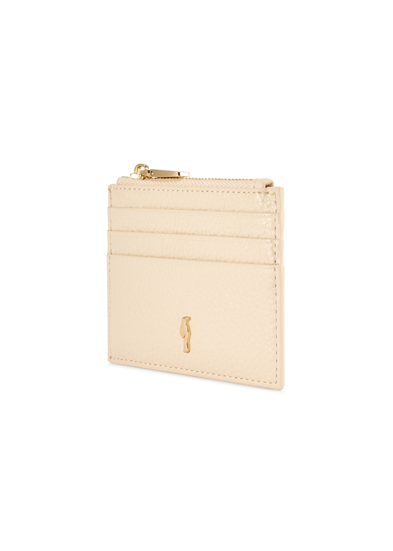 Маленький жіночий шкіряний гаманець PORES-0806R-0B(W26), діагональний вигляд виробу на білому тлі.