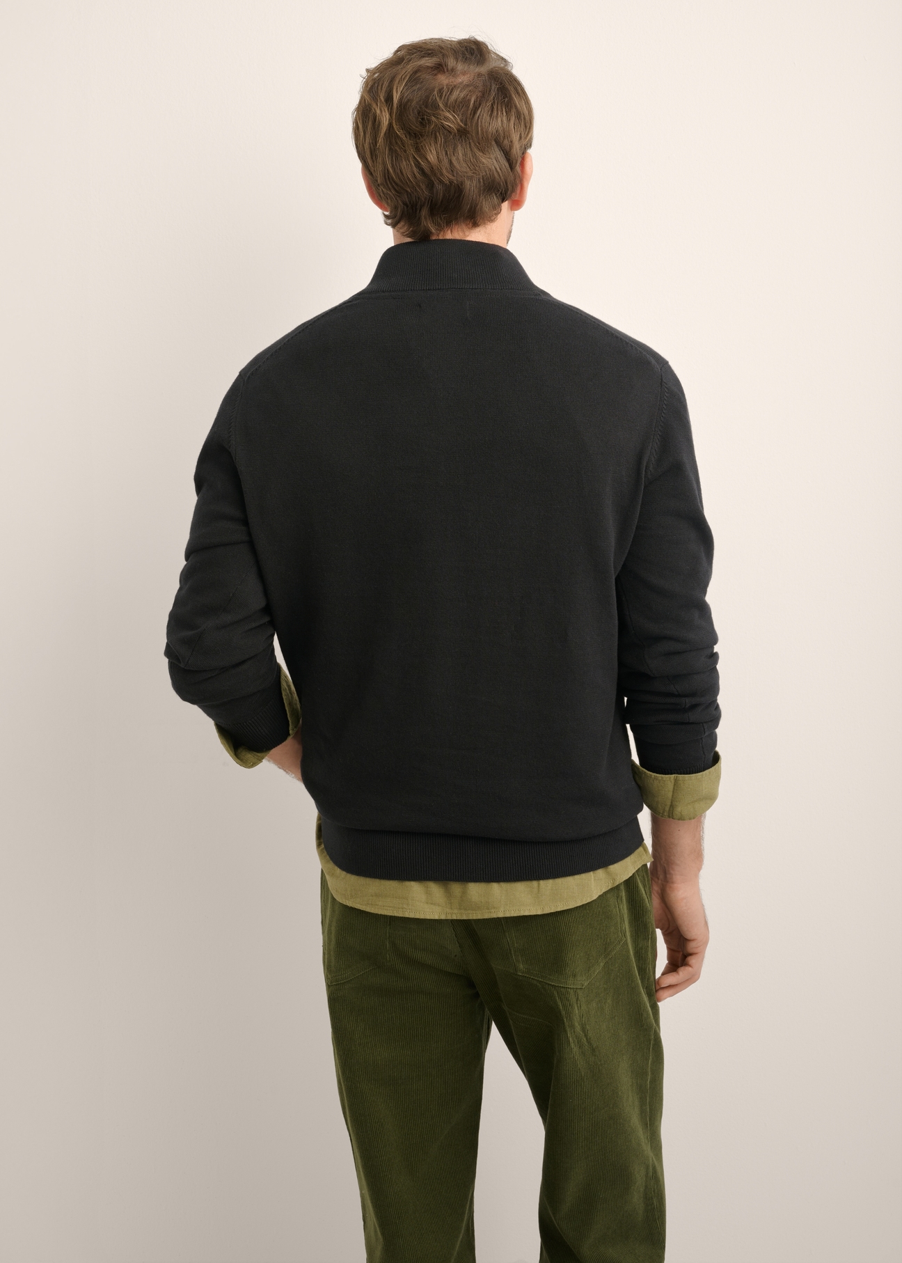 Czarny sweter męski SWEMT-0174-99(Z26)