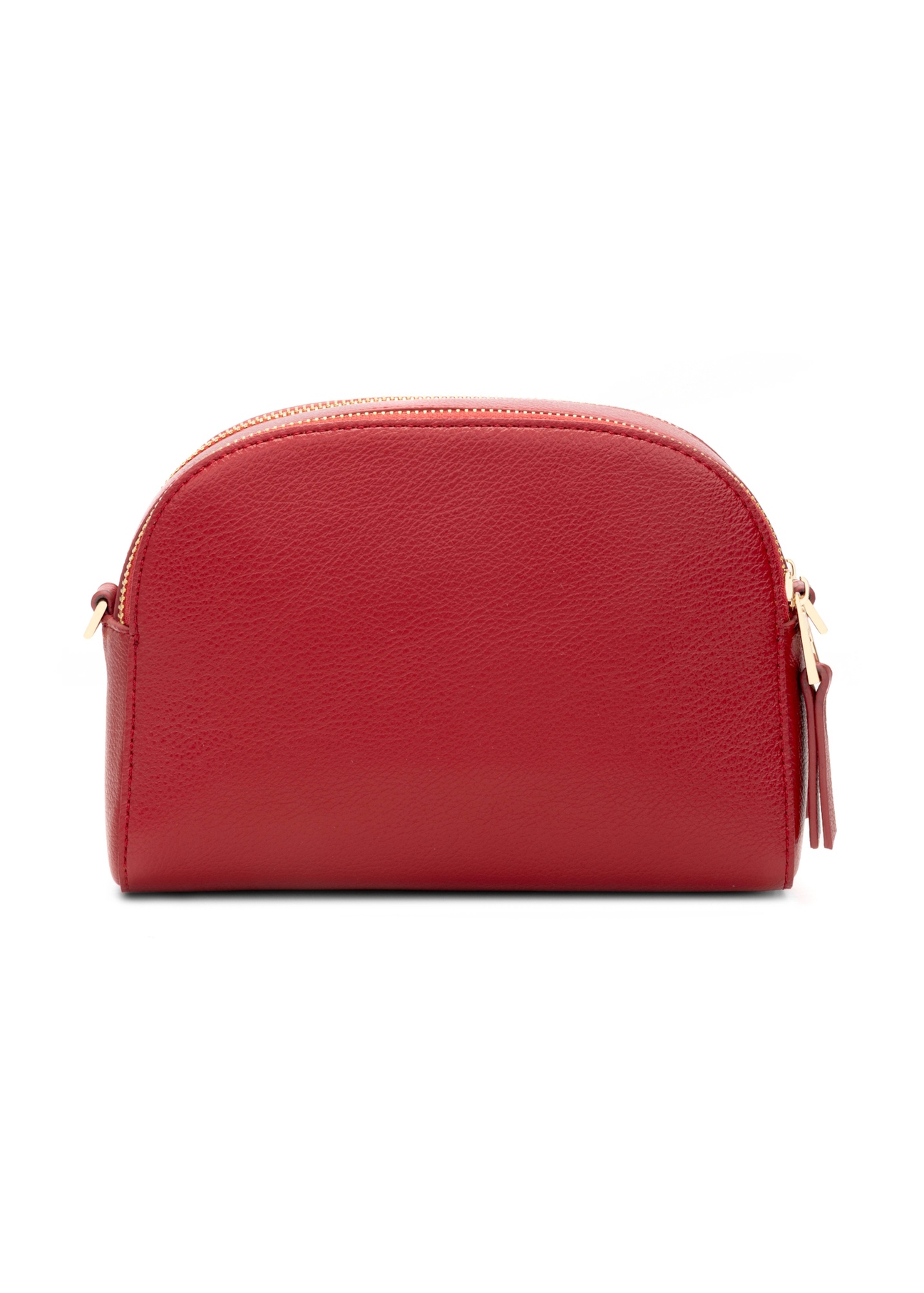 Маленька червона жіноча сумочка TOREC-0036E-42(Z25), вигляд виробу зі зворотного боку на білому фоні.