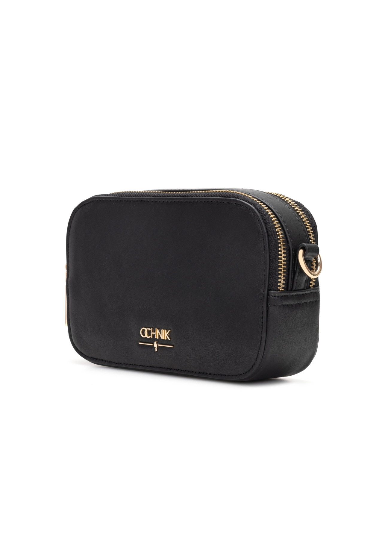 Чорна маленька жіноча сумочка TOREC-1172-99(W26), діагональний вигляд виробу на білому фоні.