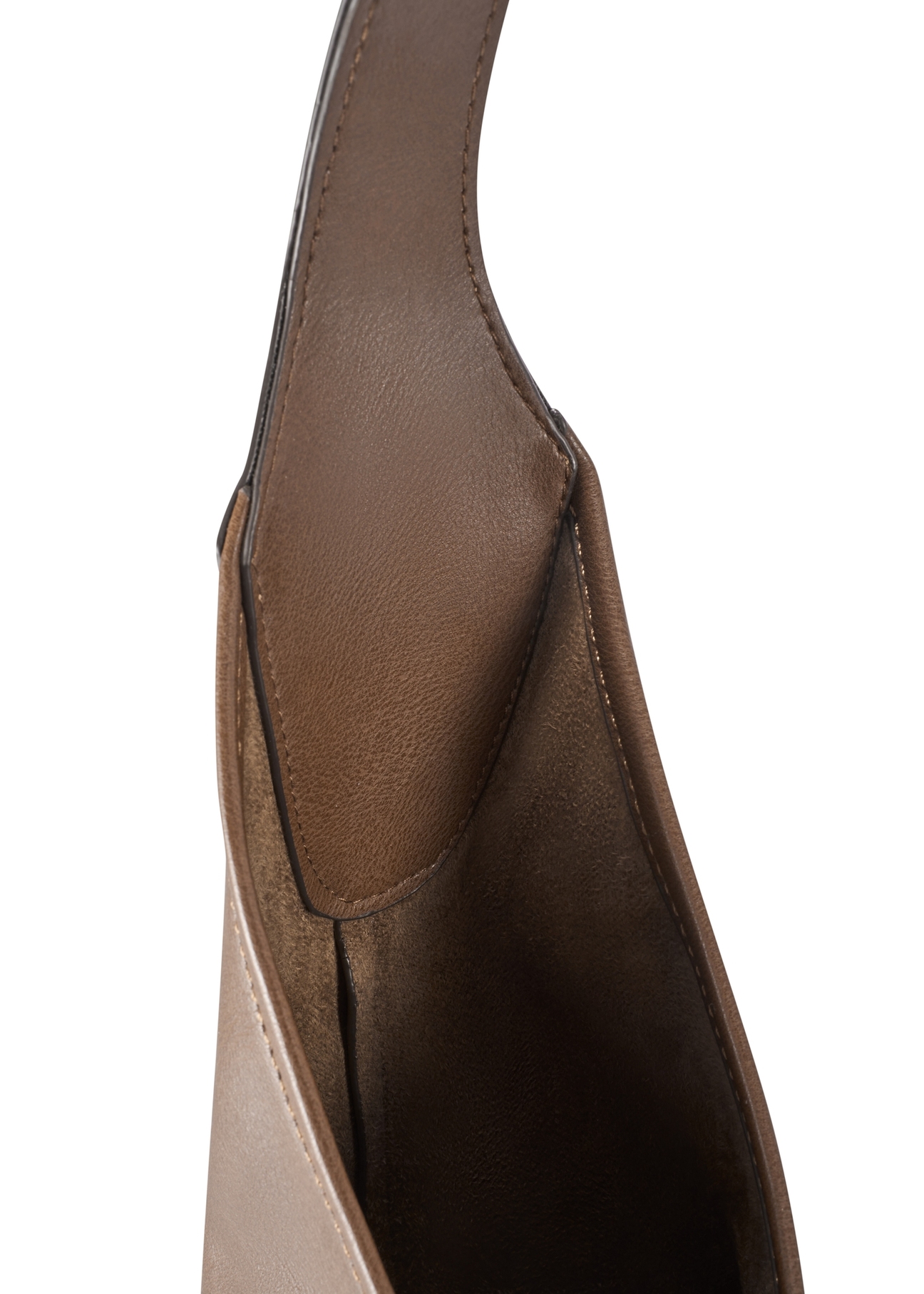 Світло-коричнева велика жіноча сумка TOREC-1199-1K(W26), крупний план деталі на білому фоні.