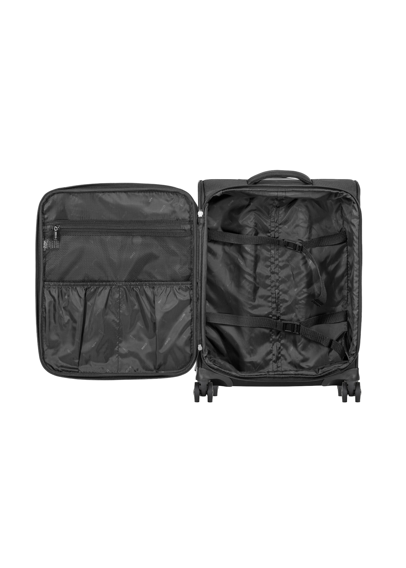 Walizka mała na kółkach WALNY-0046-99-19(W26)