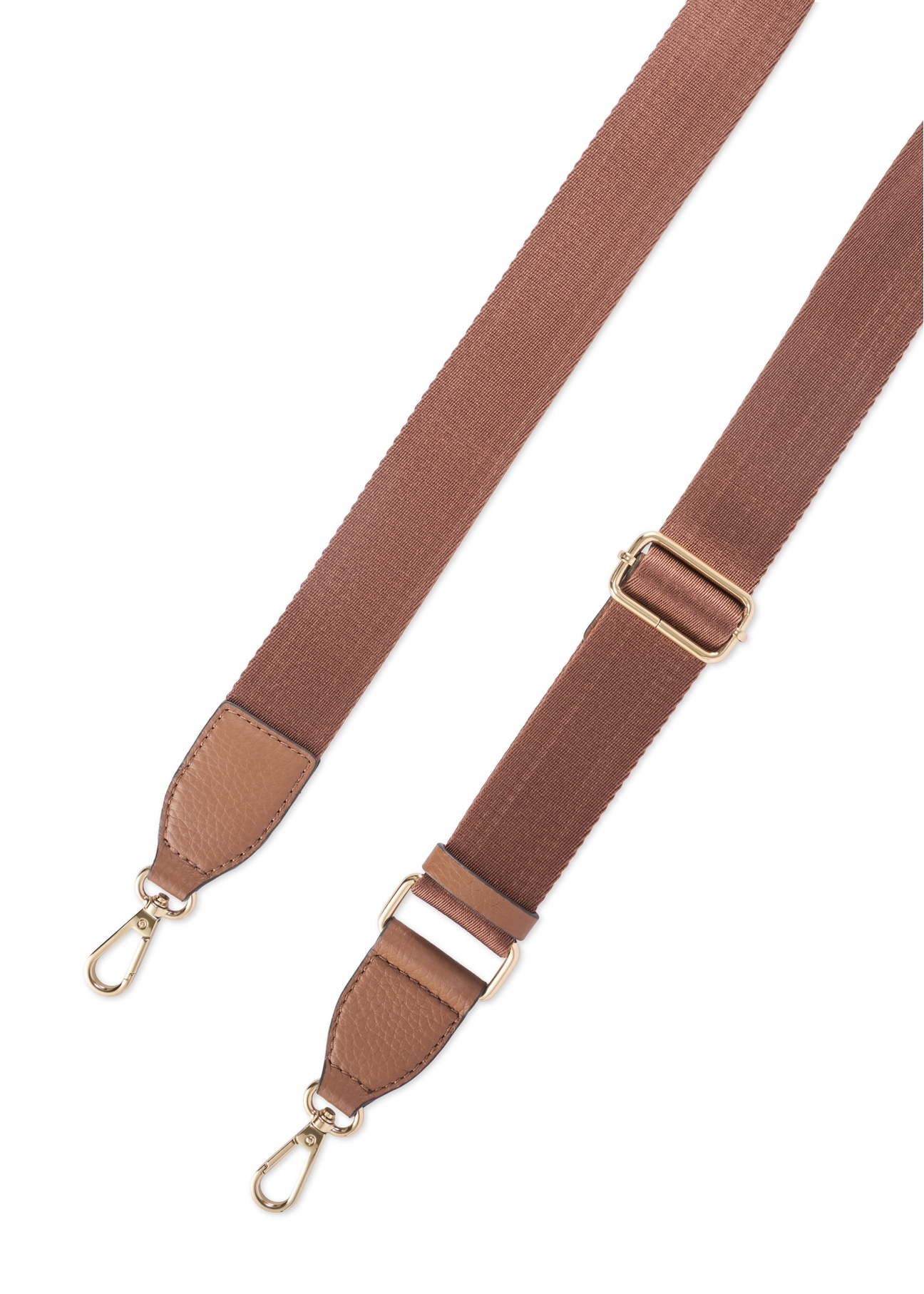 Жіноча шкіряна сумка кольору верблюжої шкіри TORES-1206-1D(W26), вигляд виробу з ремінцем на білому фоні.