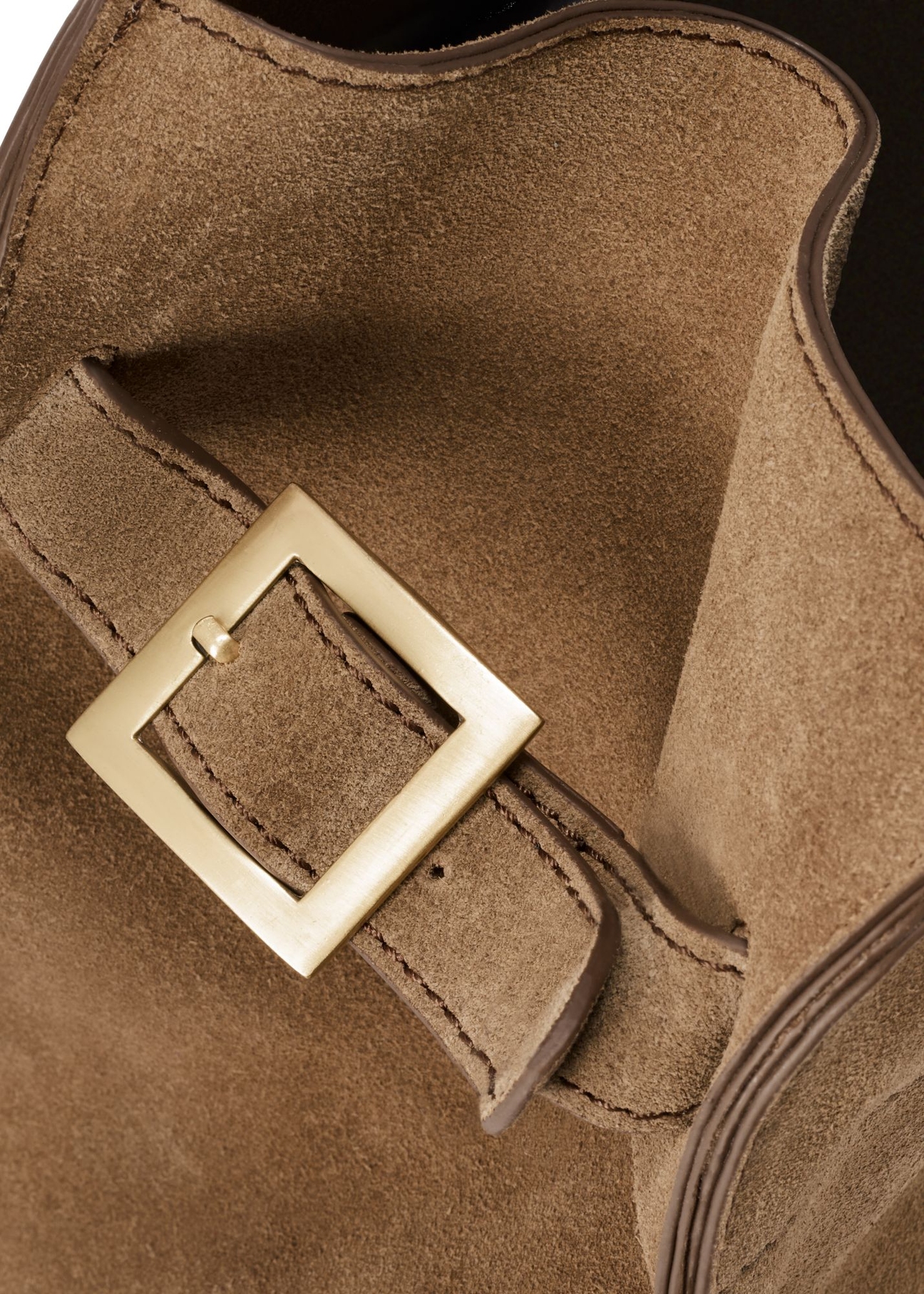 Zamszowa torebka w kolorze beżowym TORES-1191-1B(W26)