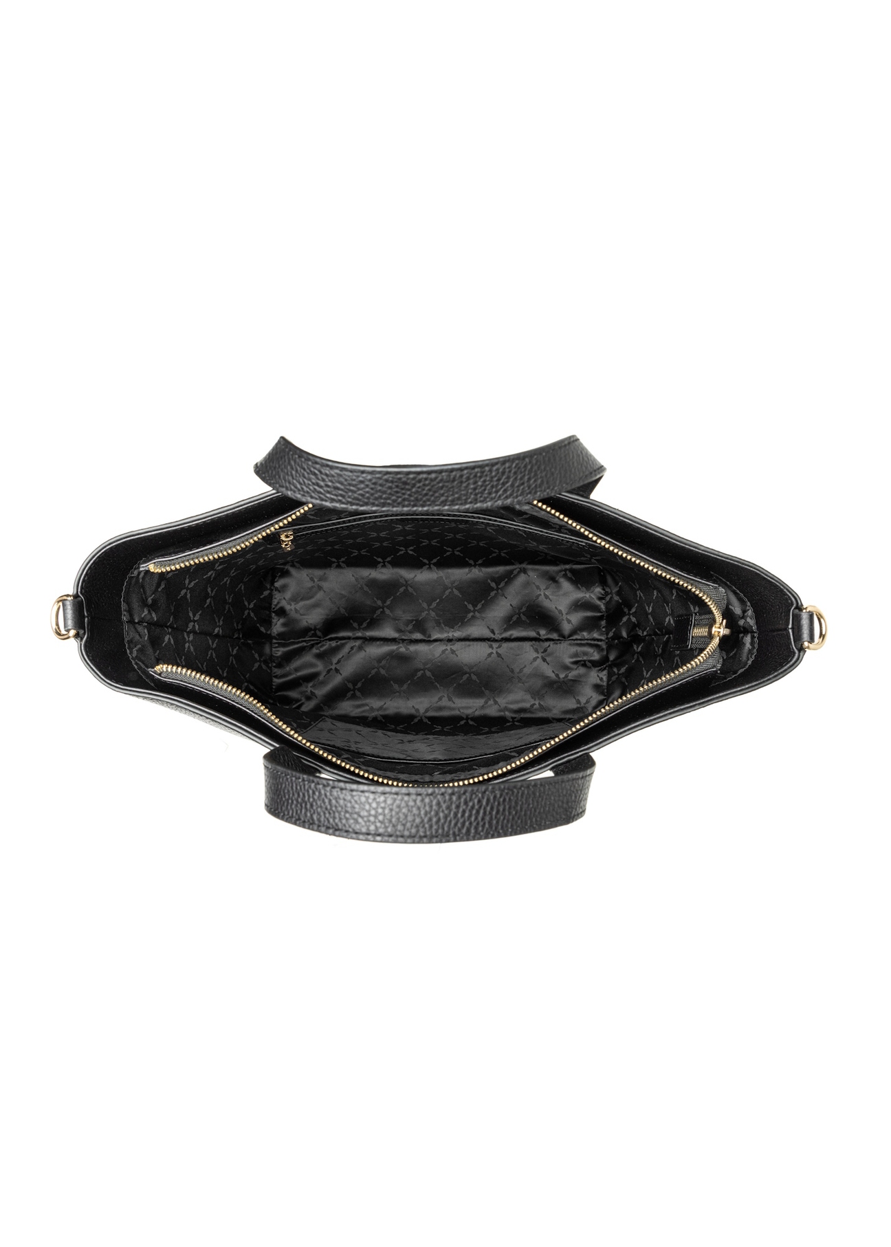 Czarna skórzana torebka shopper TORES-1272-9I(W26)