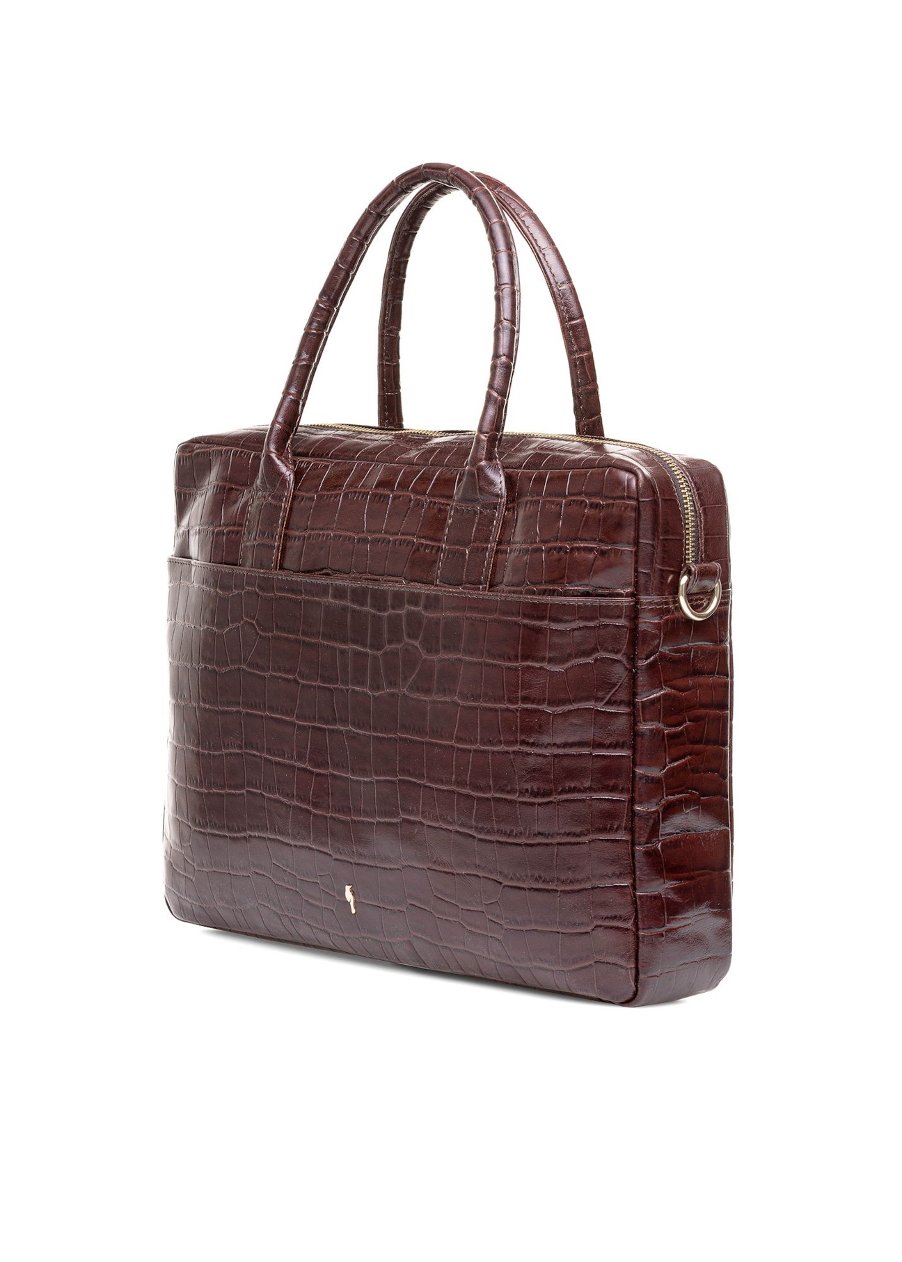 Шкіряна елегантна жіноча сумка під кроко TORES-1128E-89(Z25), діагональний вигляд виробу на білому фоні.